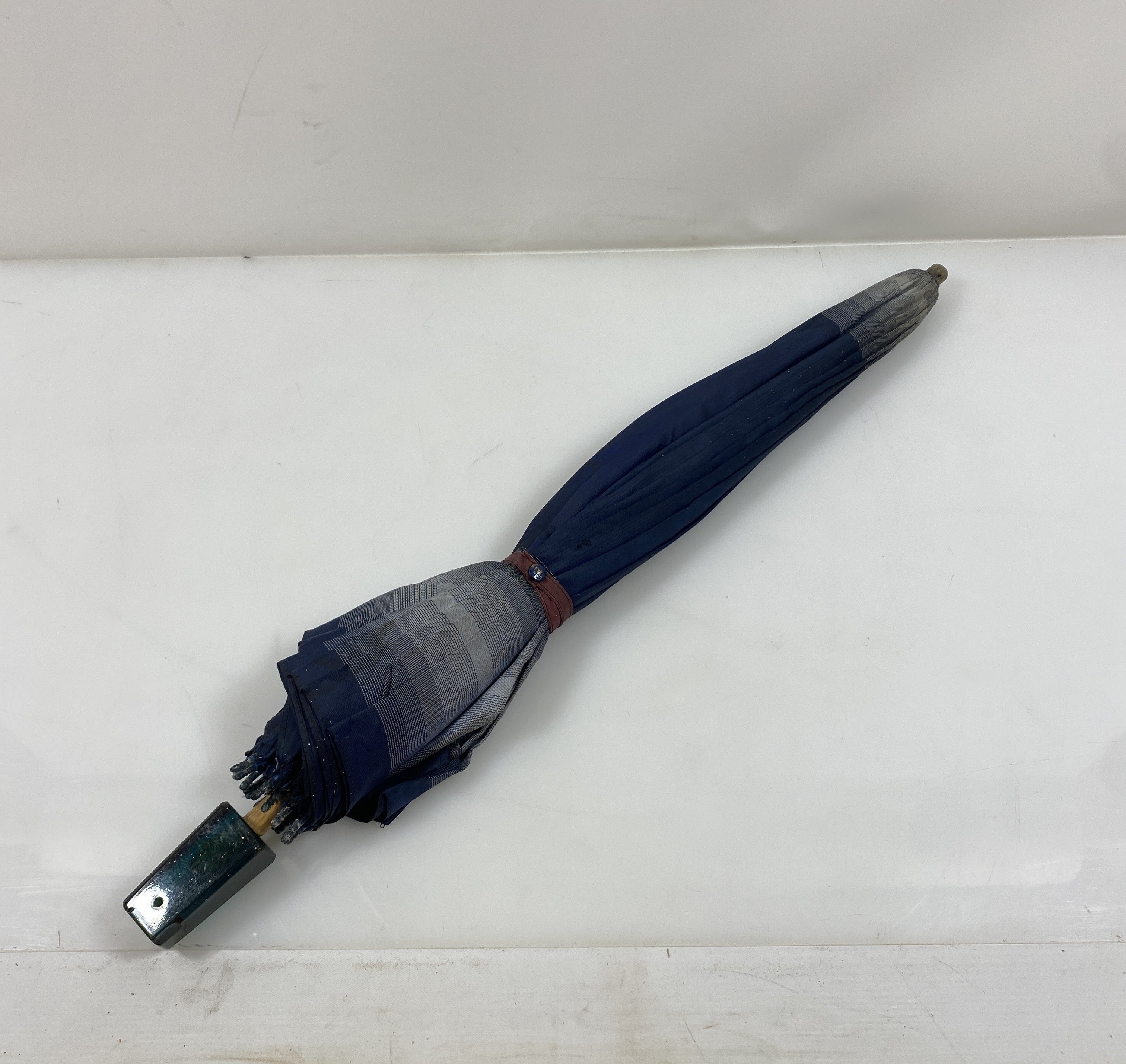 Vintage Blue and Grey Umbrella