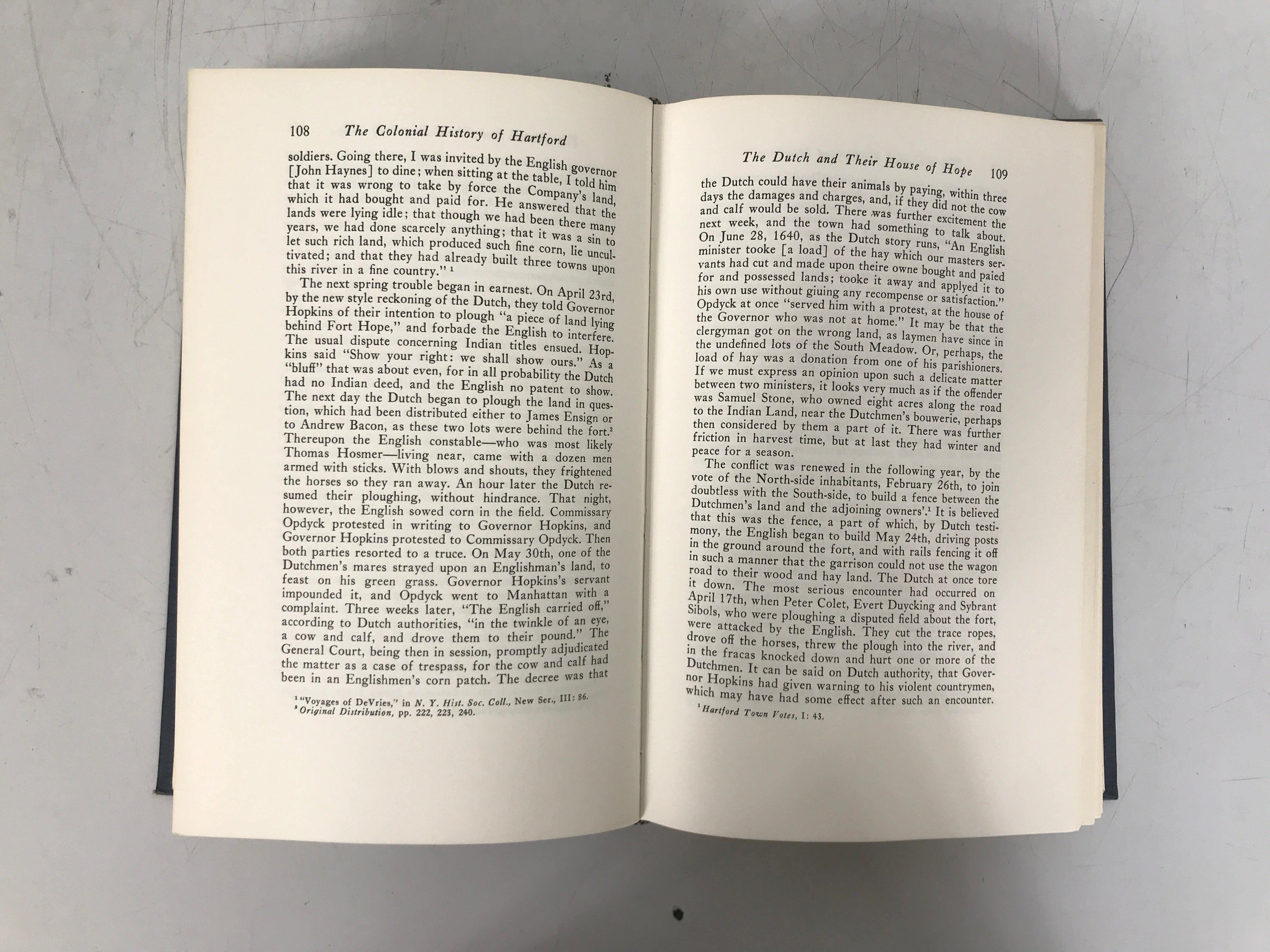 Lot of 2: Colony of Connecticut 1850/Colonial History of Hartford 1974 HC