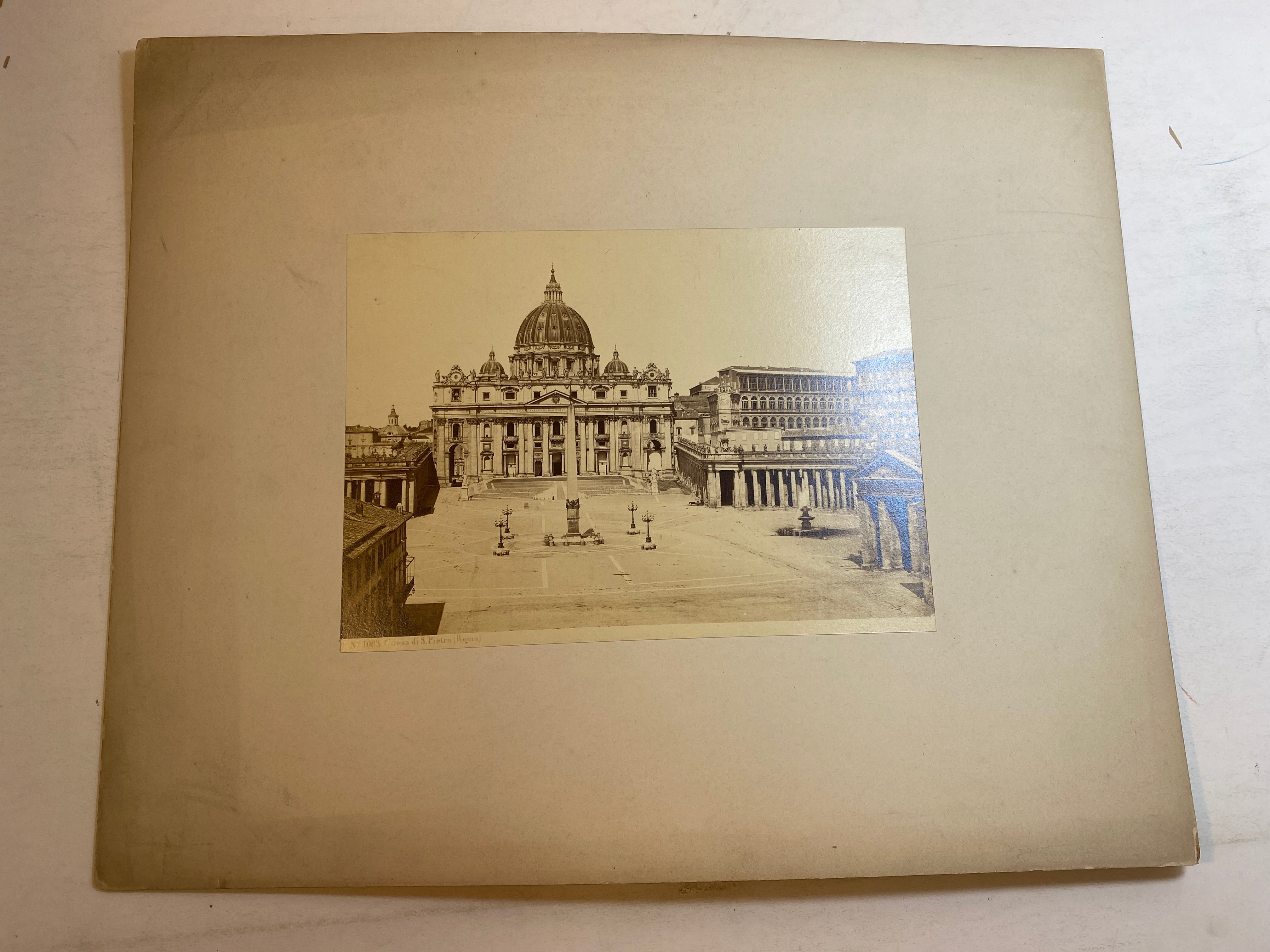 Lot of 40+ Matted Vintage Roman/Italian Architectural Pictures