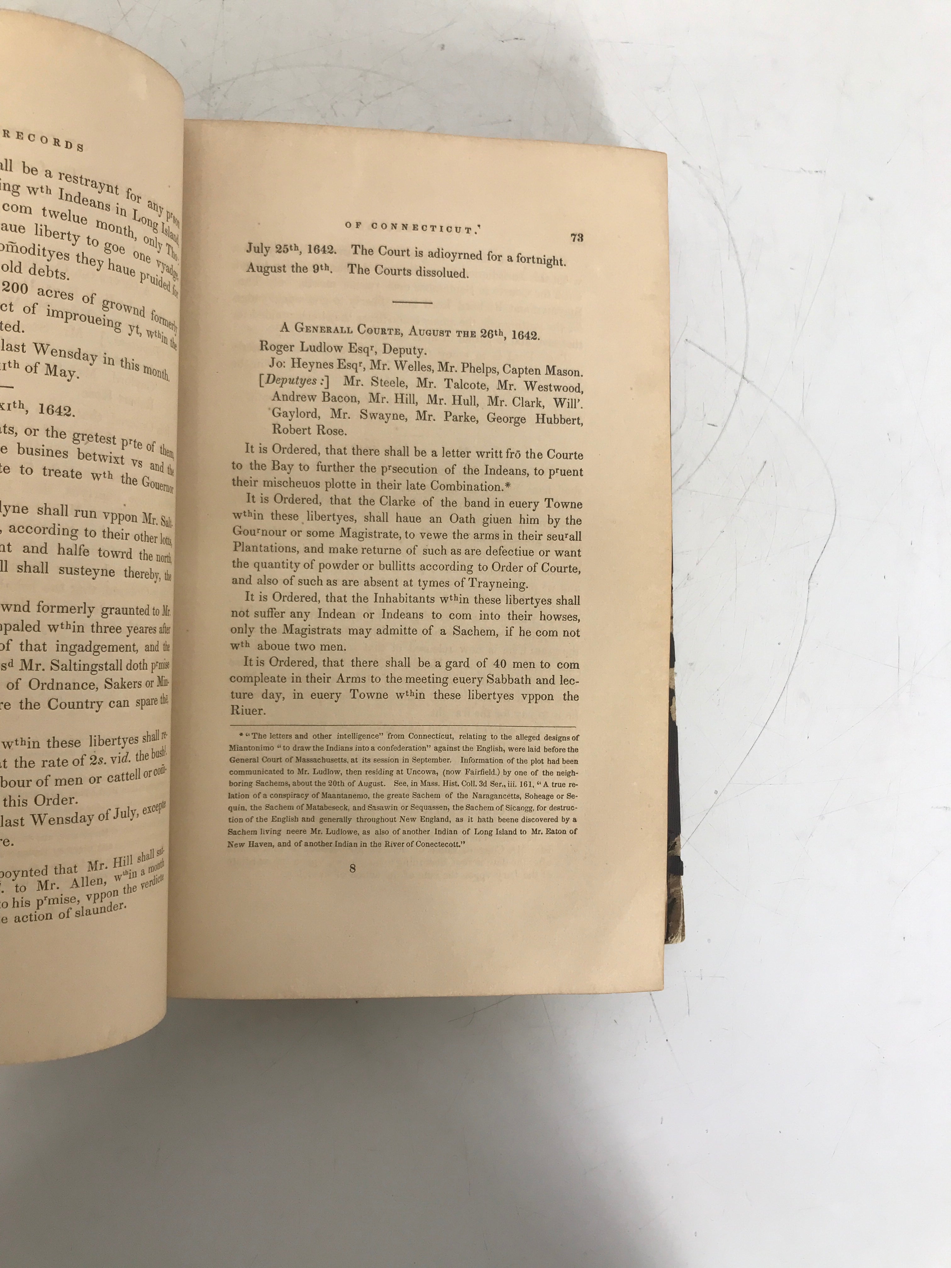 Lot of 2: Colony of Connecticut 1850/Colonial History of Hartford 1974 HC