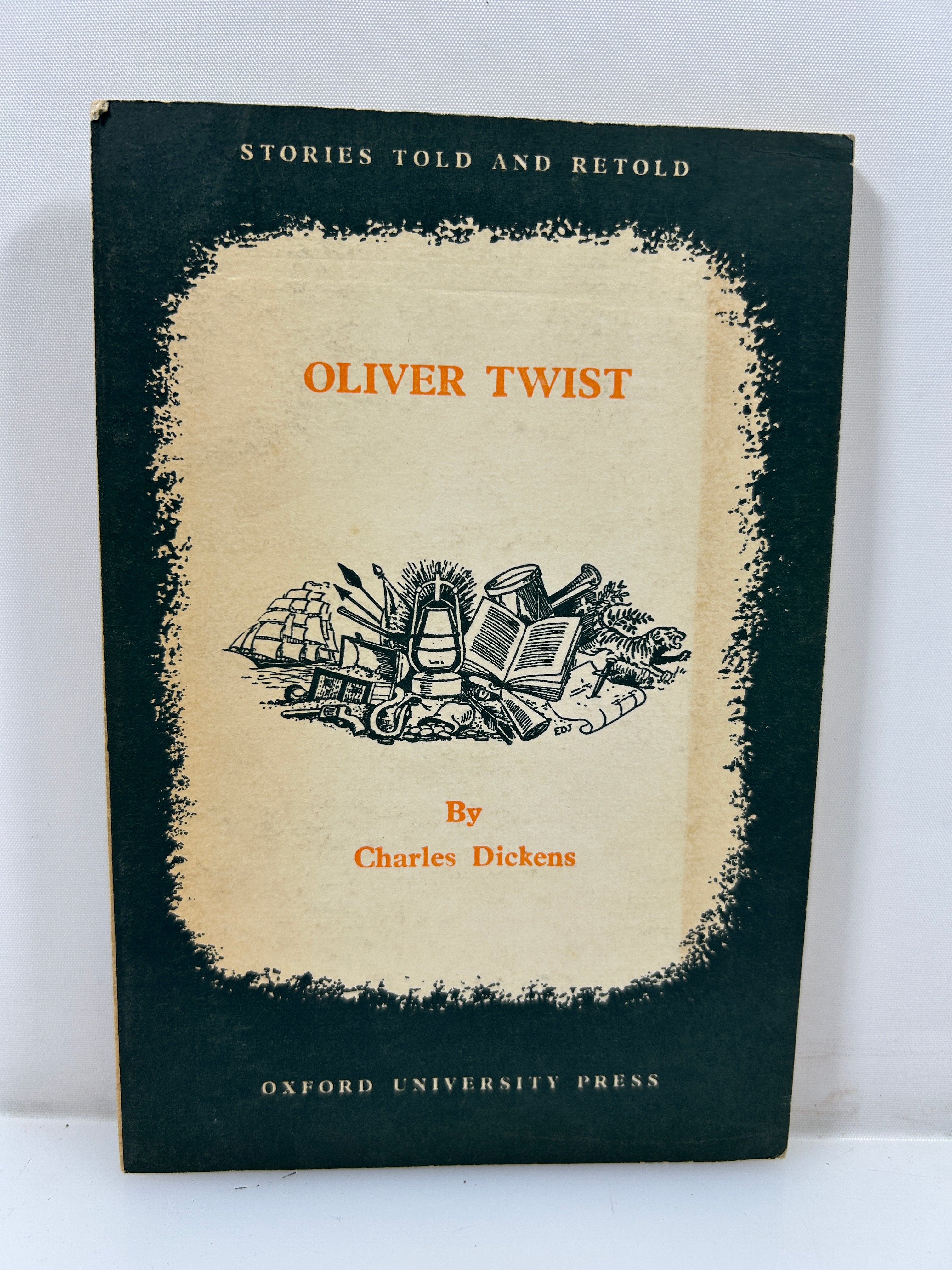 Oliver Twist by Charles Dickens Abridged Ill George Cruikshank Oxford University Press 1960