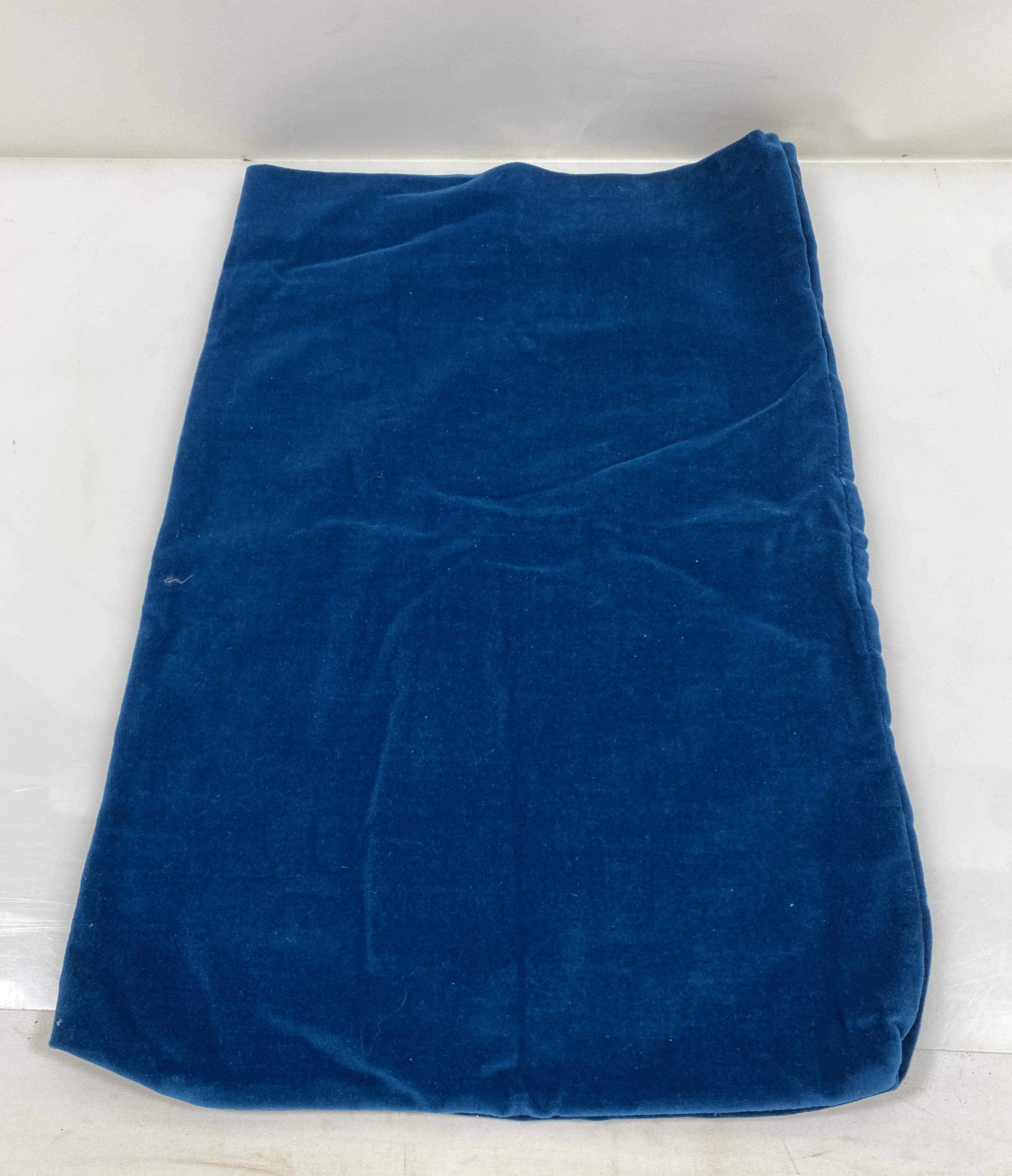 Vintage 1970's Blue Velvet Cloth Envelope