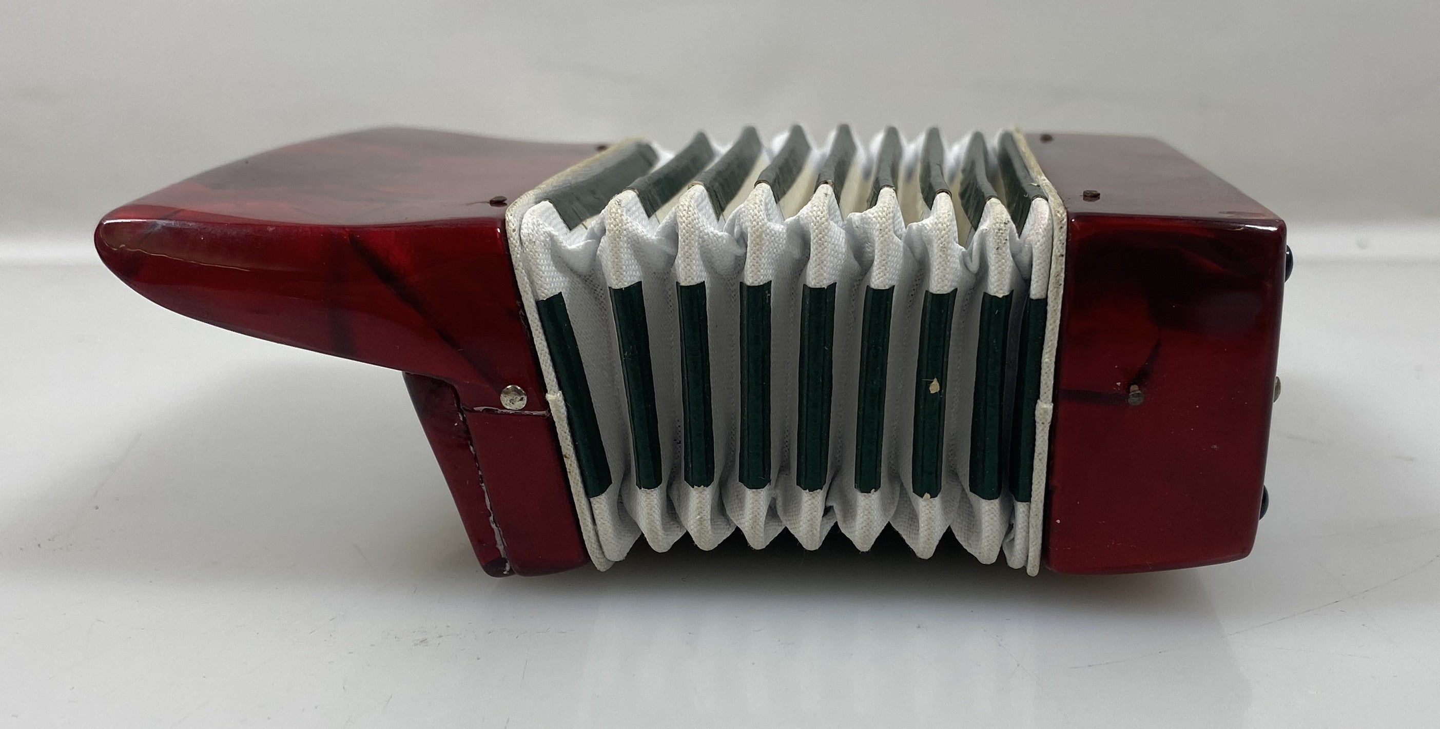 Miniature Red and White Accordion