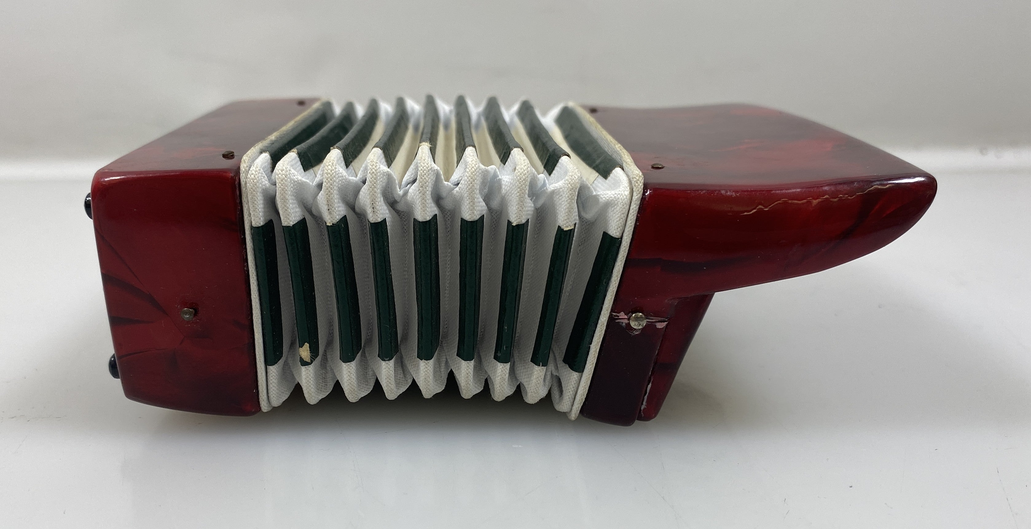 Miniature Red and White Accordion