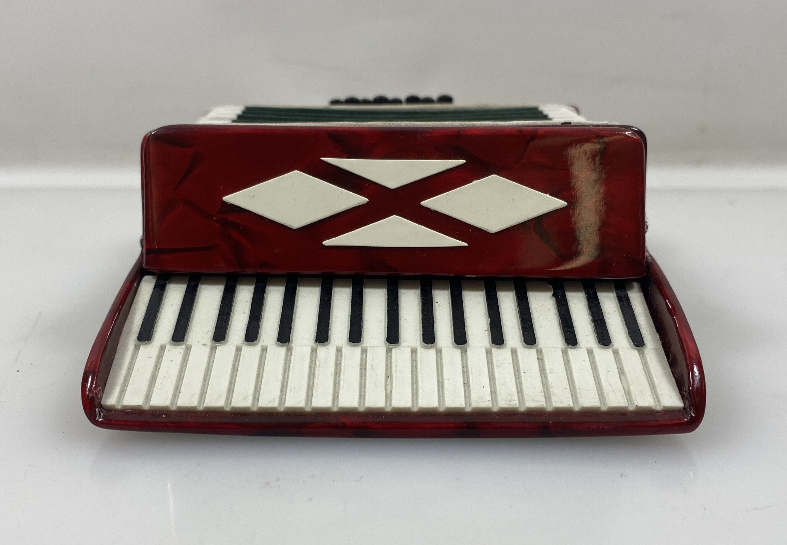Miniature Red and White Accordion