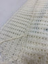 Vintage 1950's White Knit Baby Blanket