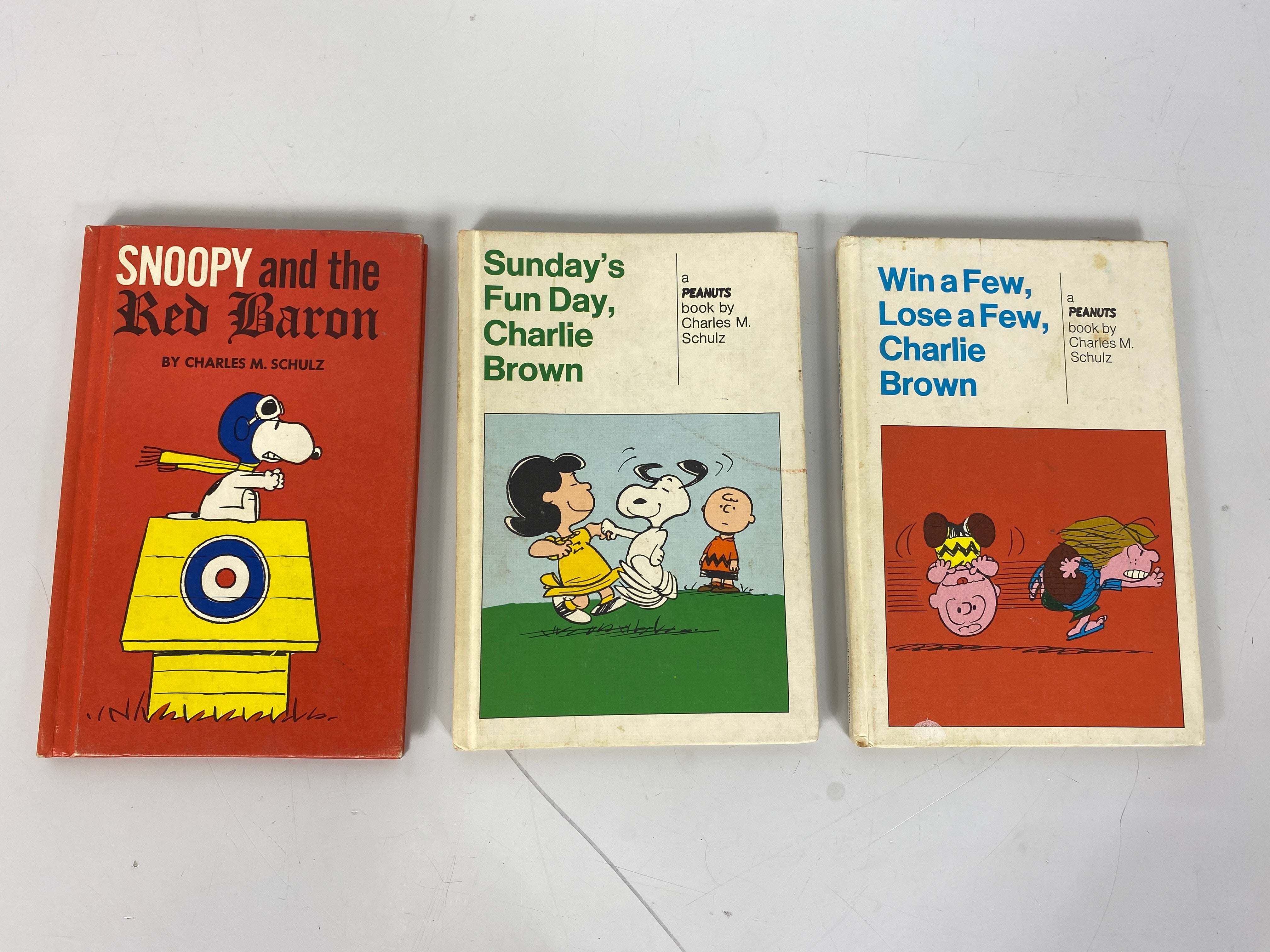 Lot of 3 Peanuts Weekly Reader Books Charles Schulz 1962-1974 HC