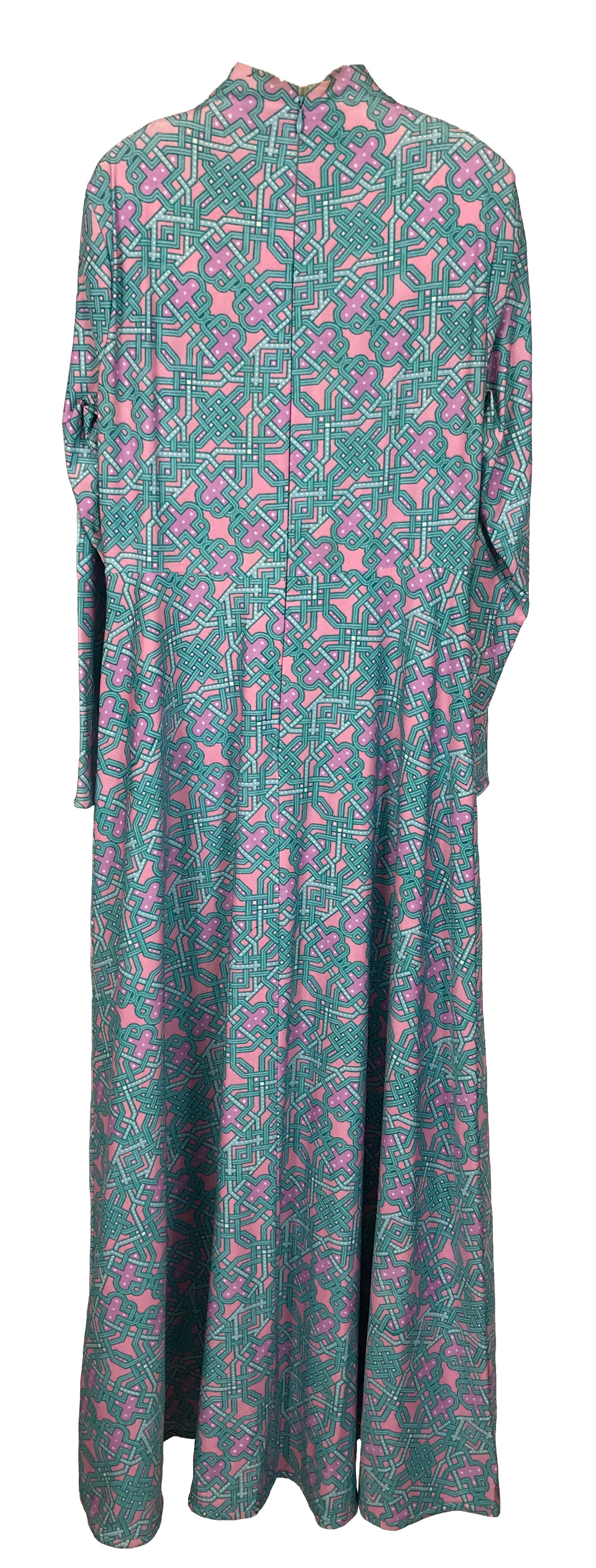 Vintage Saks Fifth Avenue Robert David Morton Geometric Patterned Dress