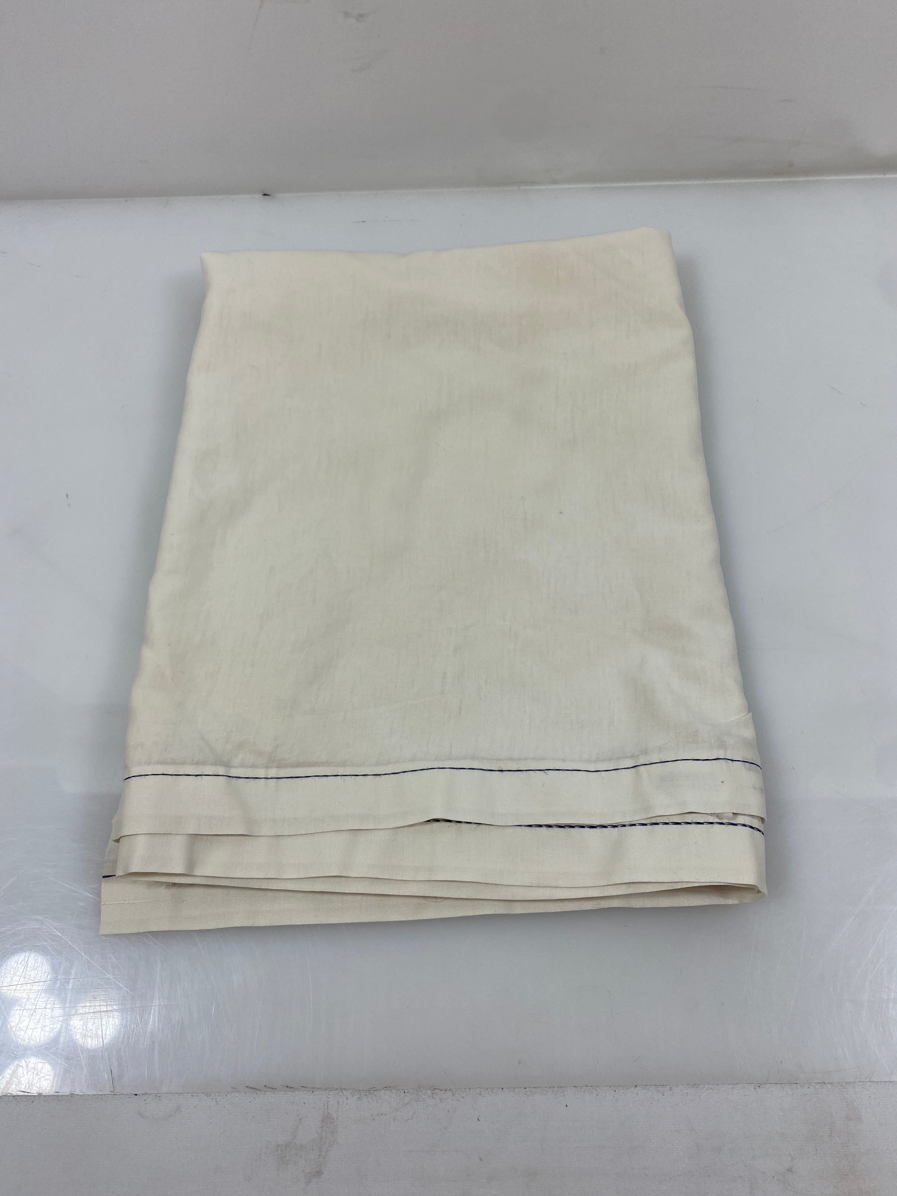 Vintage White Linen Fabric Random Cuts