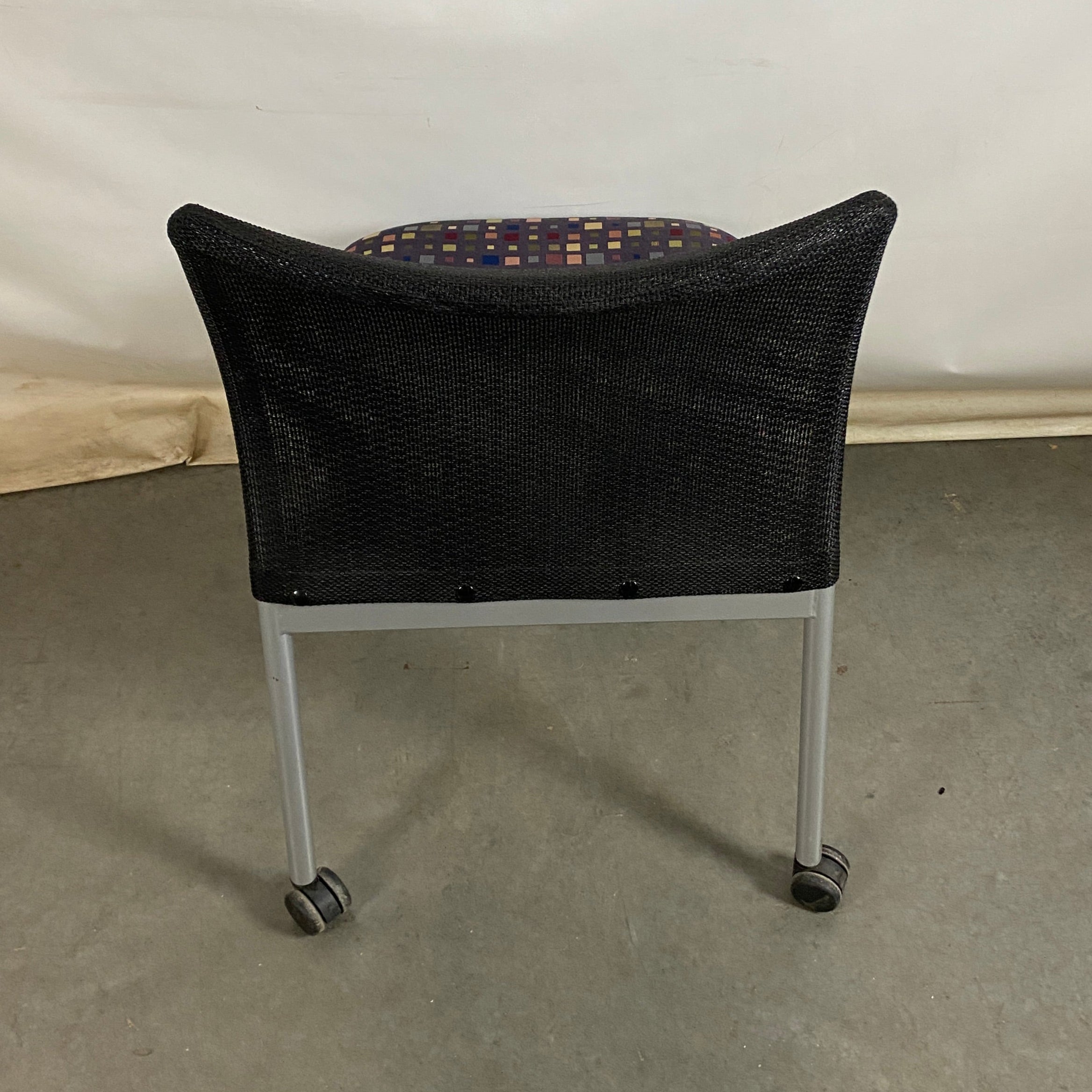 Steelcase #TS30529SR Purple Patterned Chair