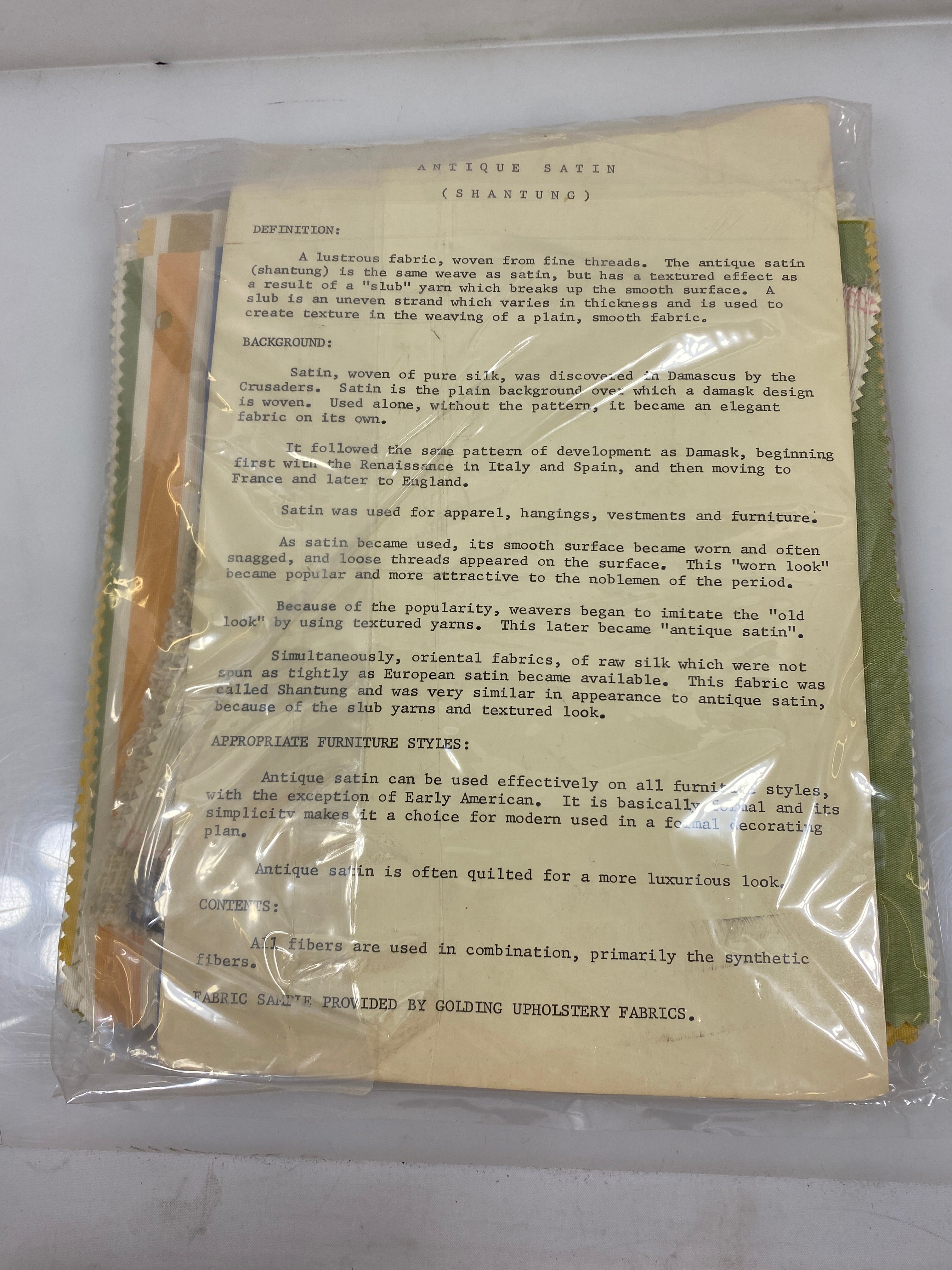 Vintage Fabric Samples