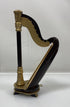 Miniature Wooden Harp With Case