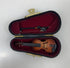 Miniature Wooden Violin With Case