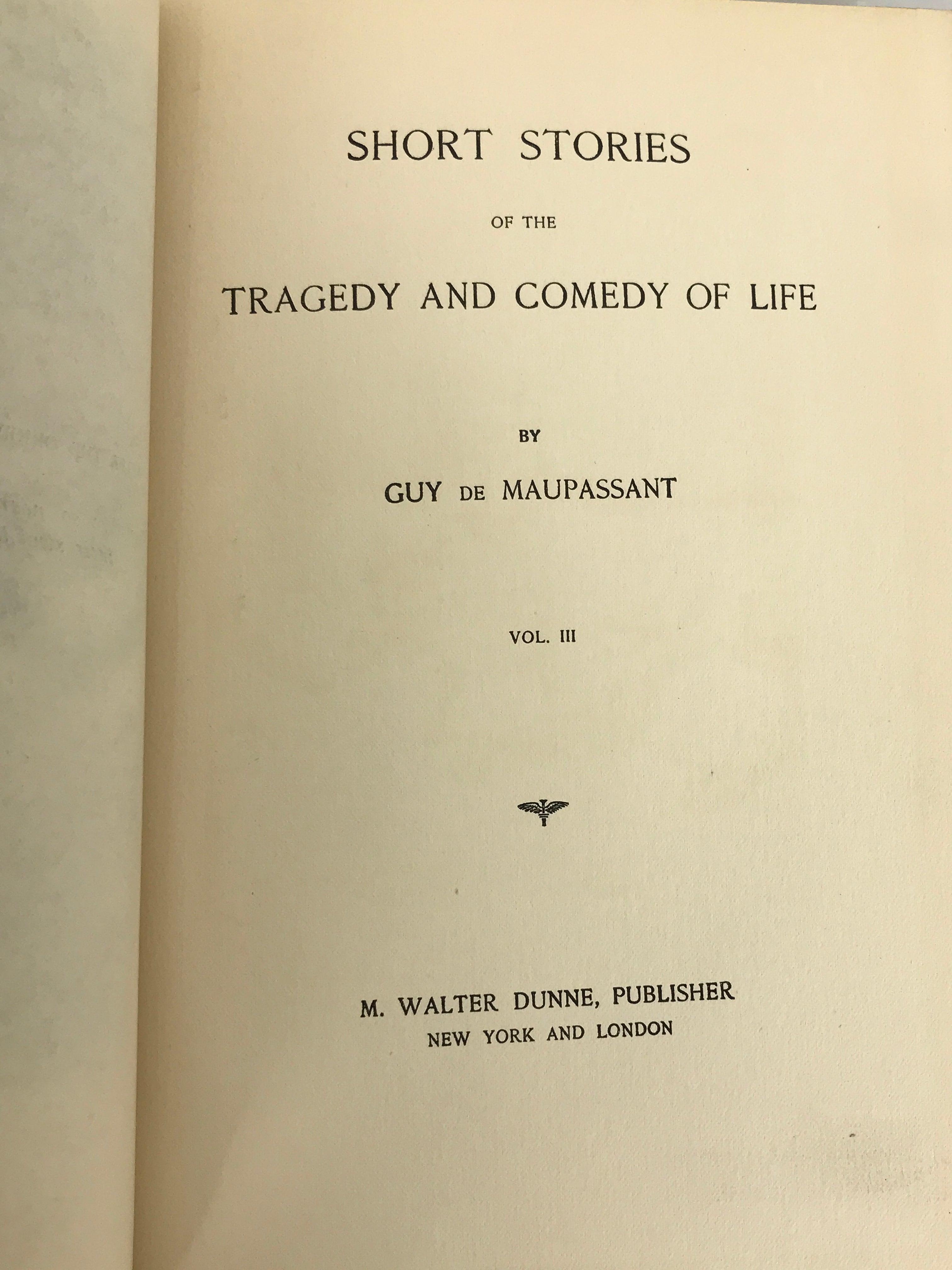 Complete Set The Life Work of De Maupassant 198/999 1903 HC 1st English Edition