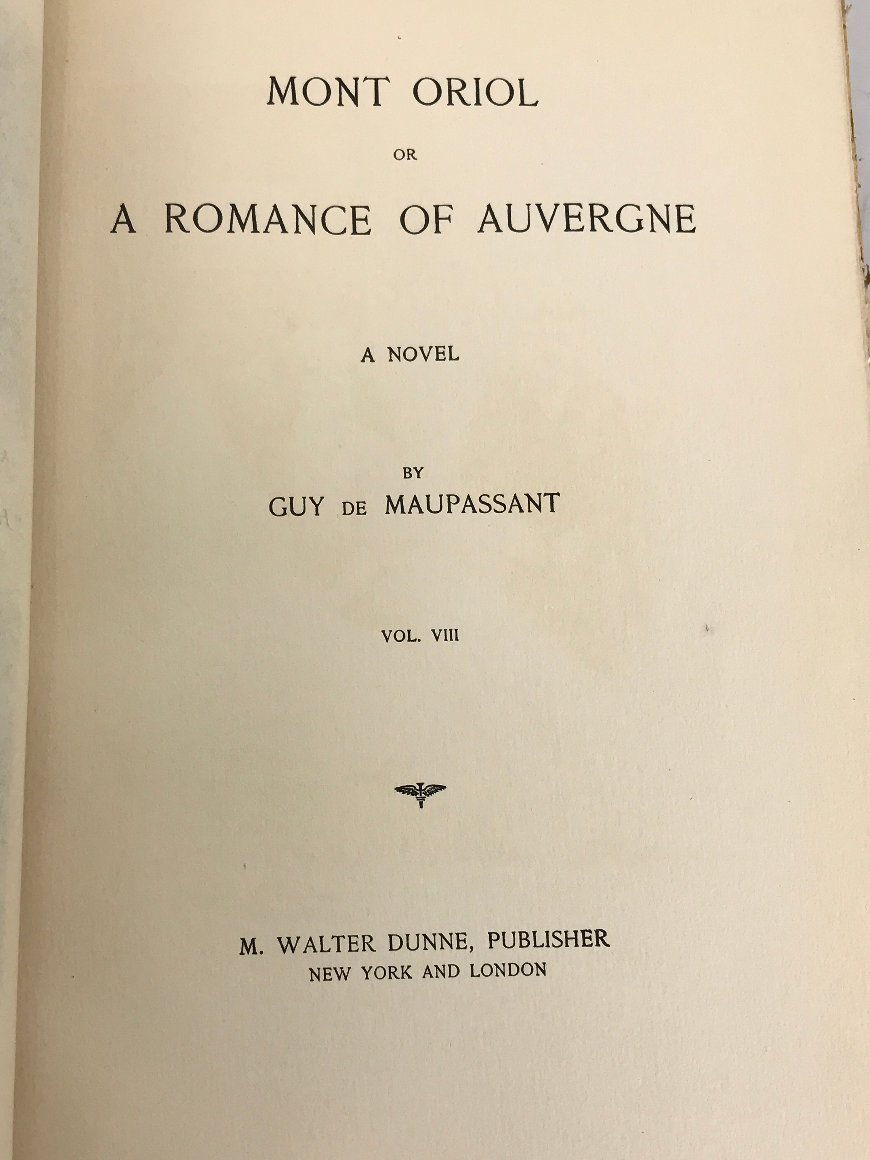 Complete Set The Life Work of De Maupassant 198/999 1903 HC 1st English Edition