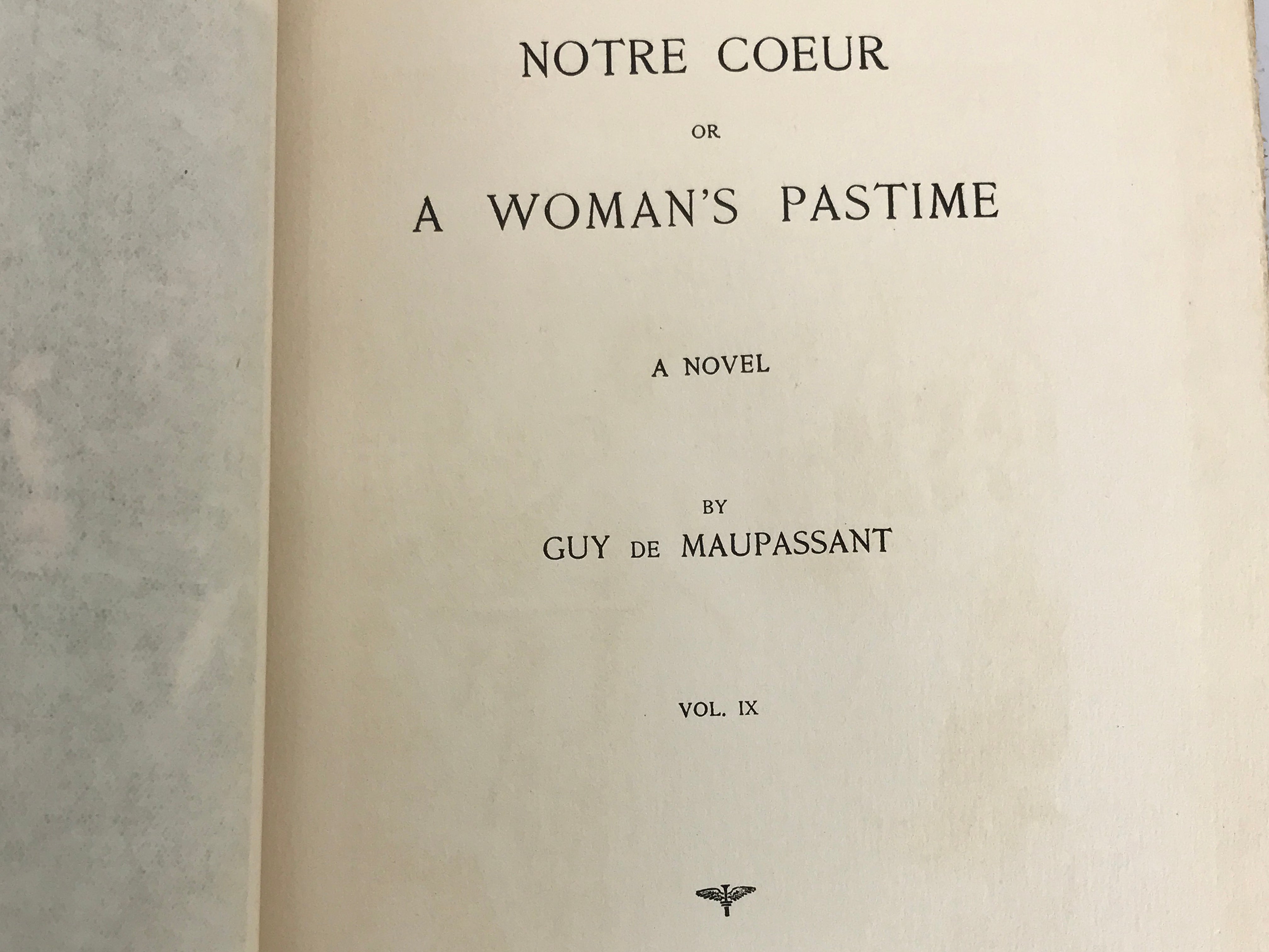 Complete Set The Life Work of De Maupassant 198/999 1903 HC 1st English Edition