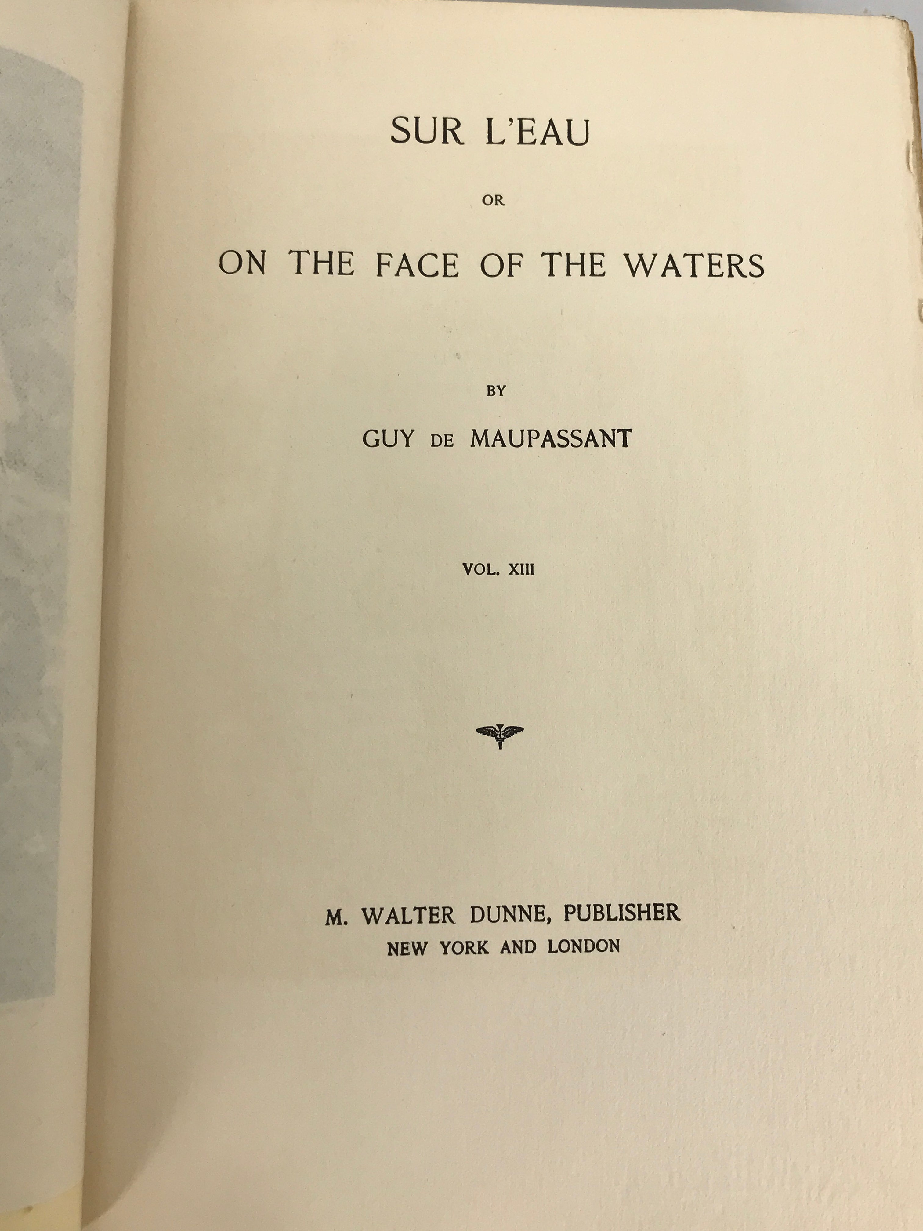 Complete Set The Life Work of De Maupassant 198/999 1903 HC 1st English Edition