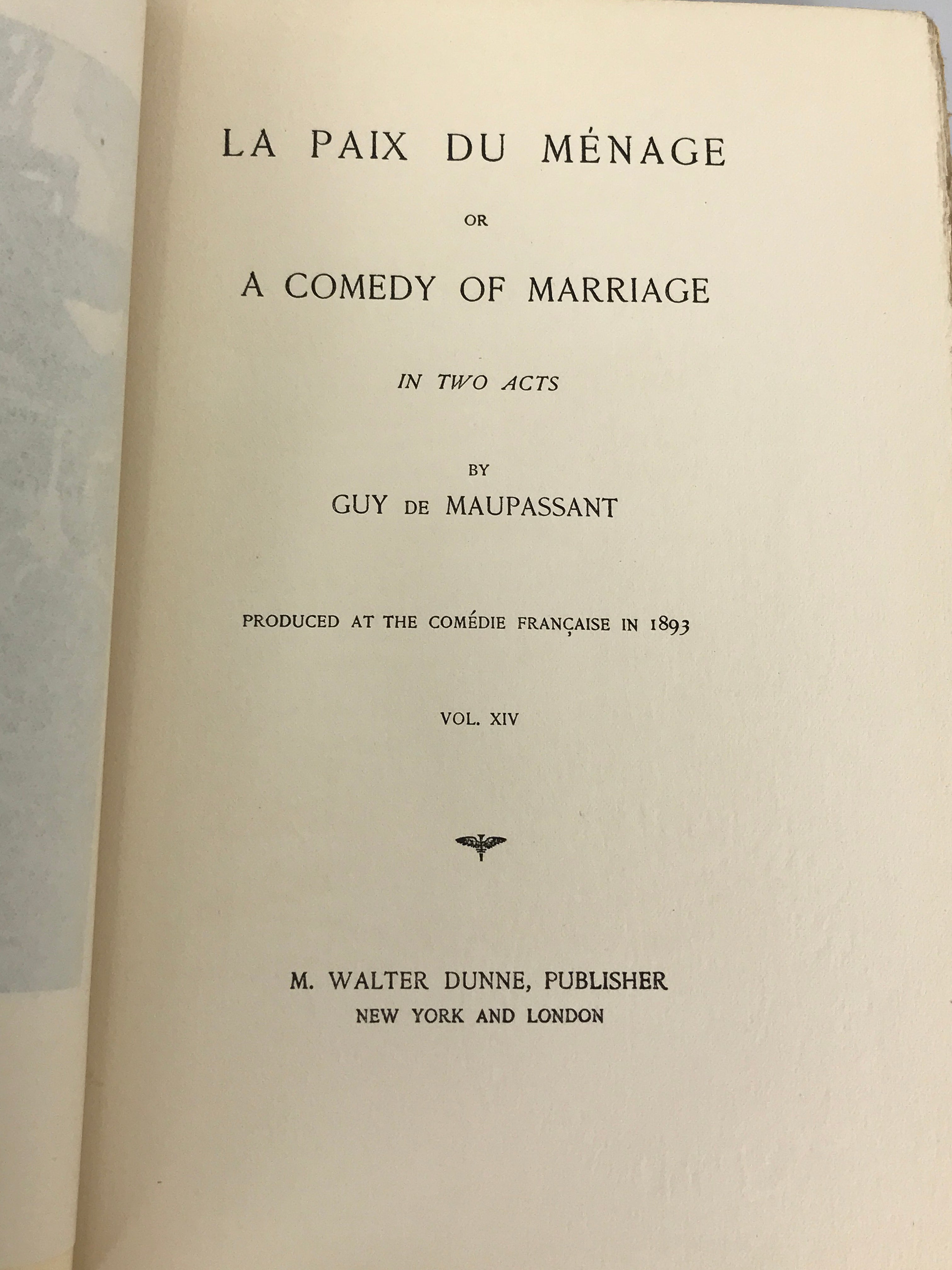 Complete Set The Life Work of De Maupassant 198/999 1903 HC 1st English Edition