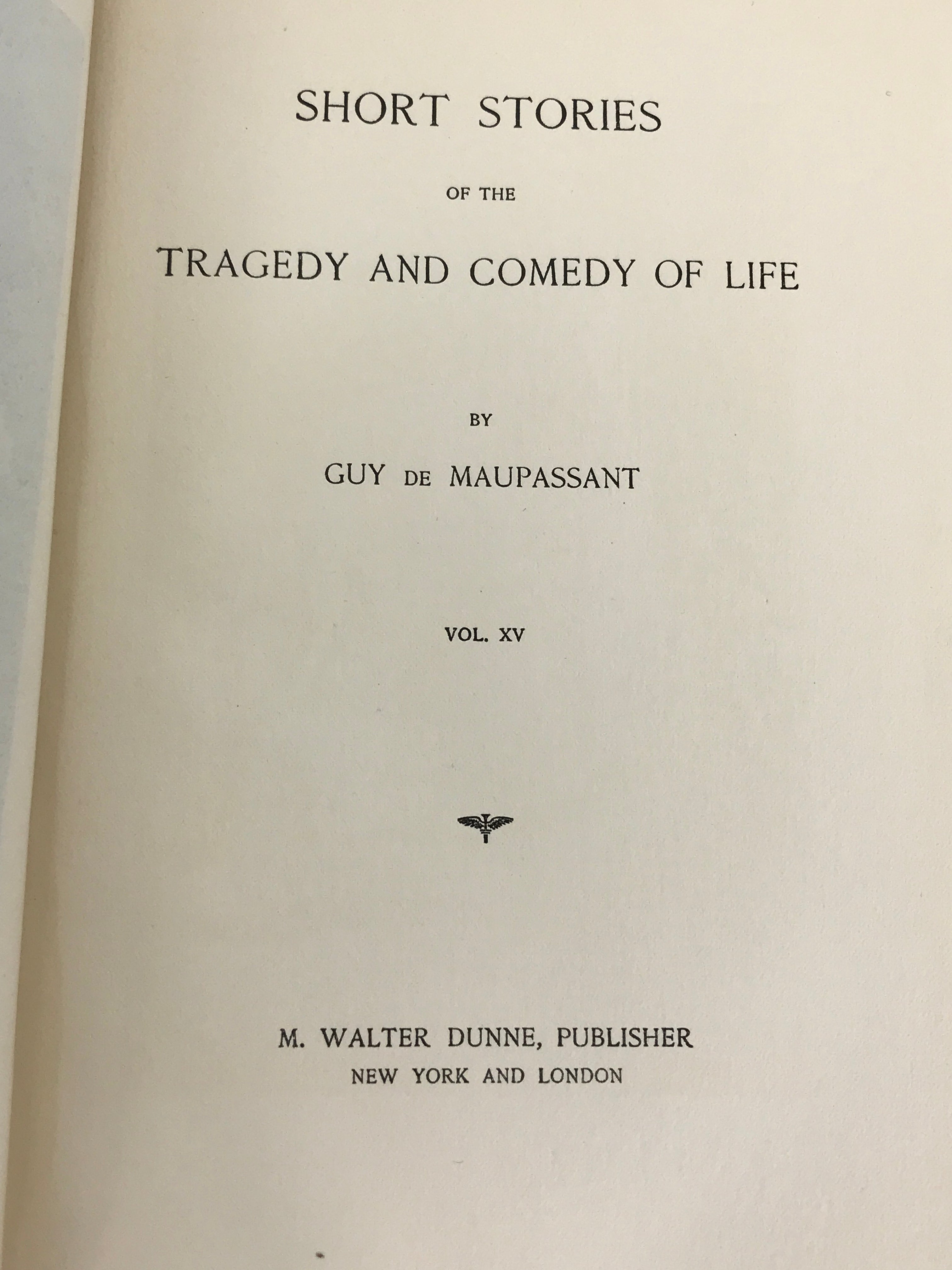 Complete Set The Life Work of De Maupassant 198/999 1903 HC 1st English Edition