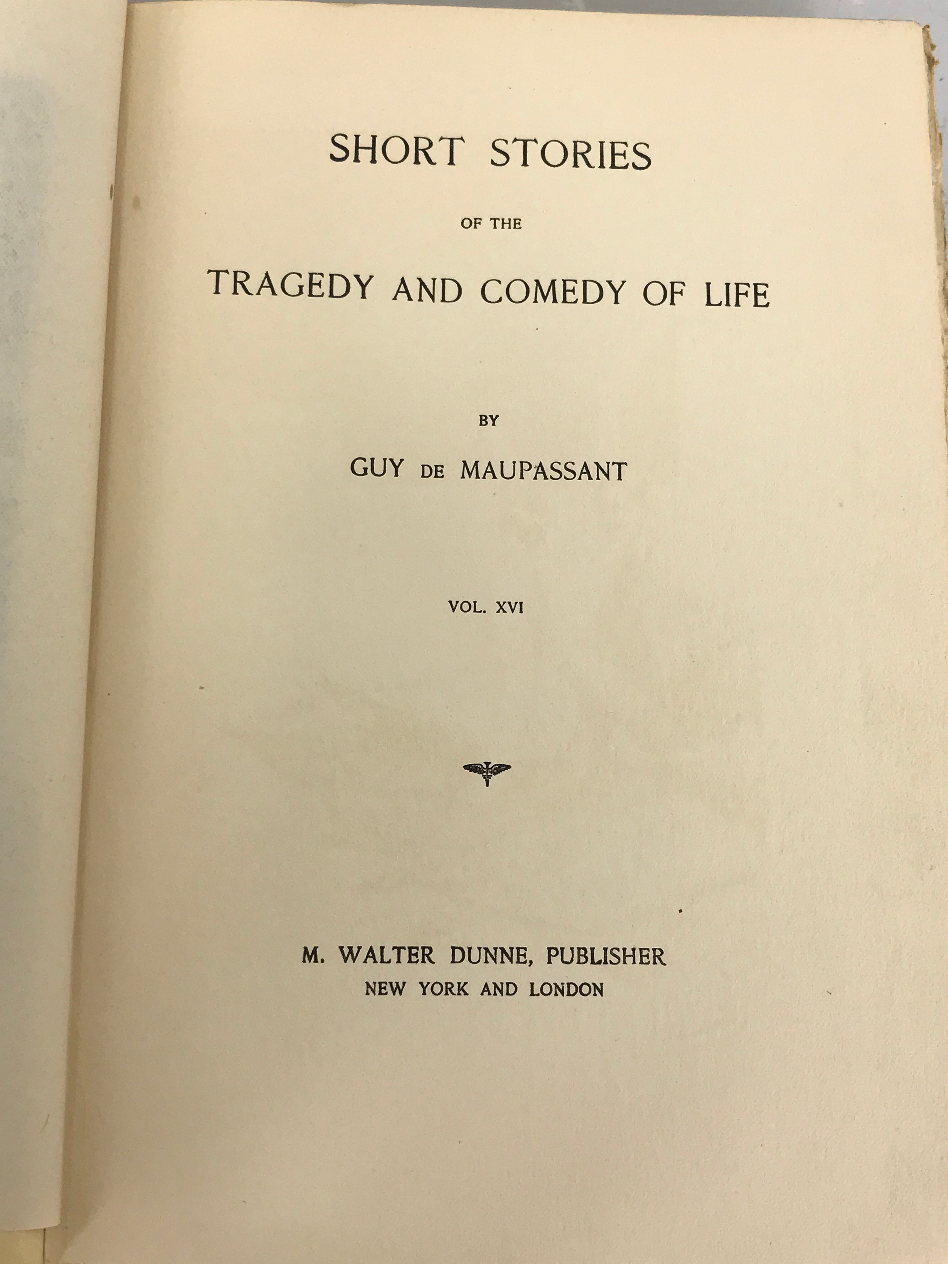 Complete Set The Life Work of De Maupassant 198/999 1903 HC 1st English Edition