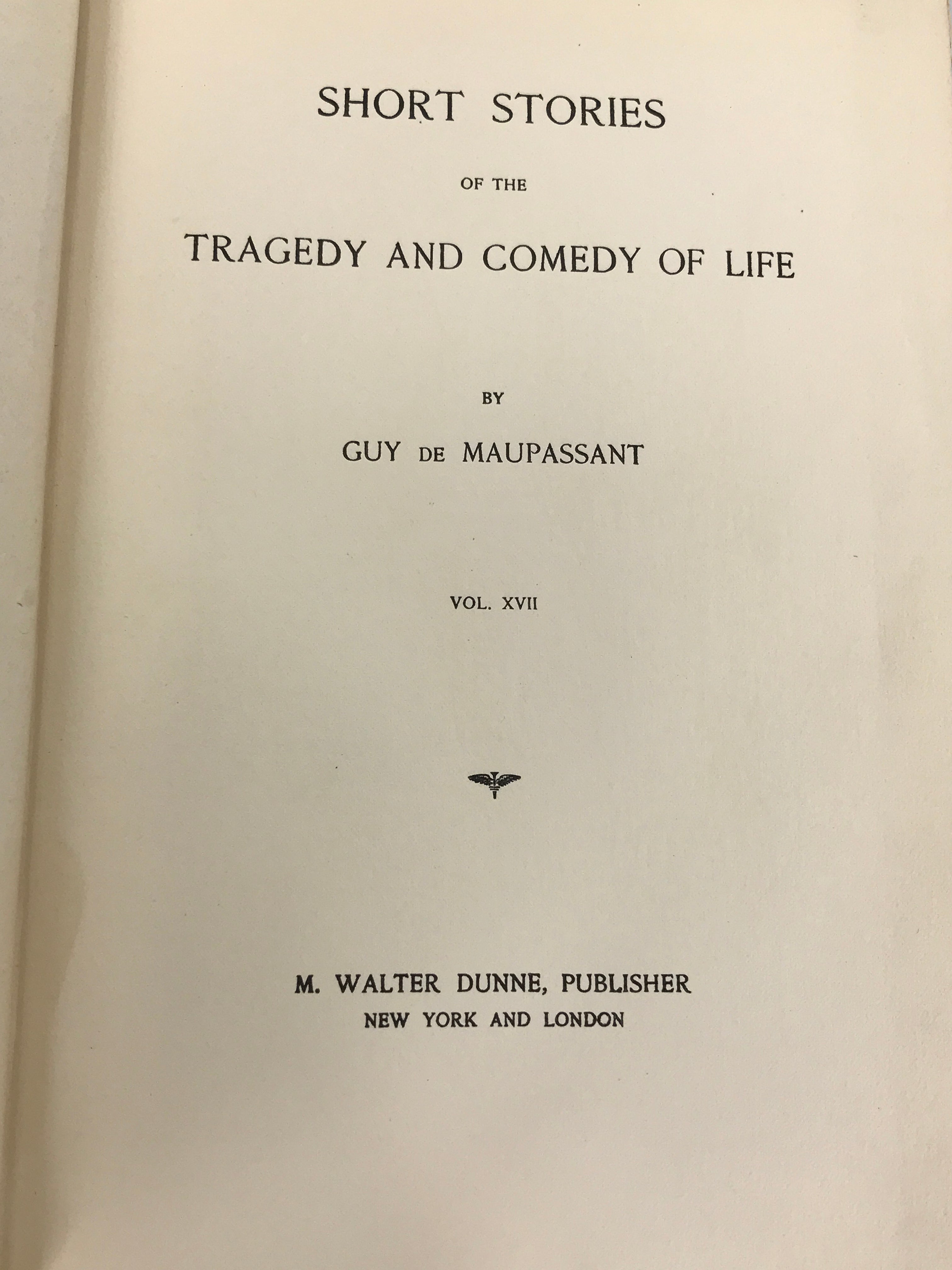 Complete Set The Life Work of De Maupassant 198/999 1903 HC 1st English Edition