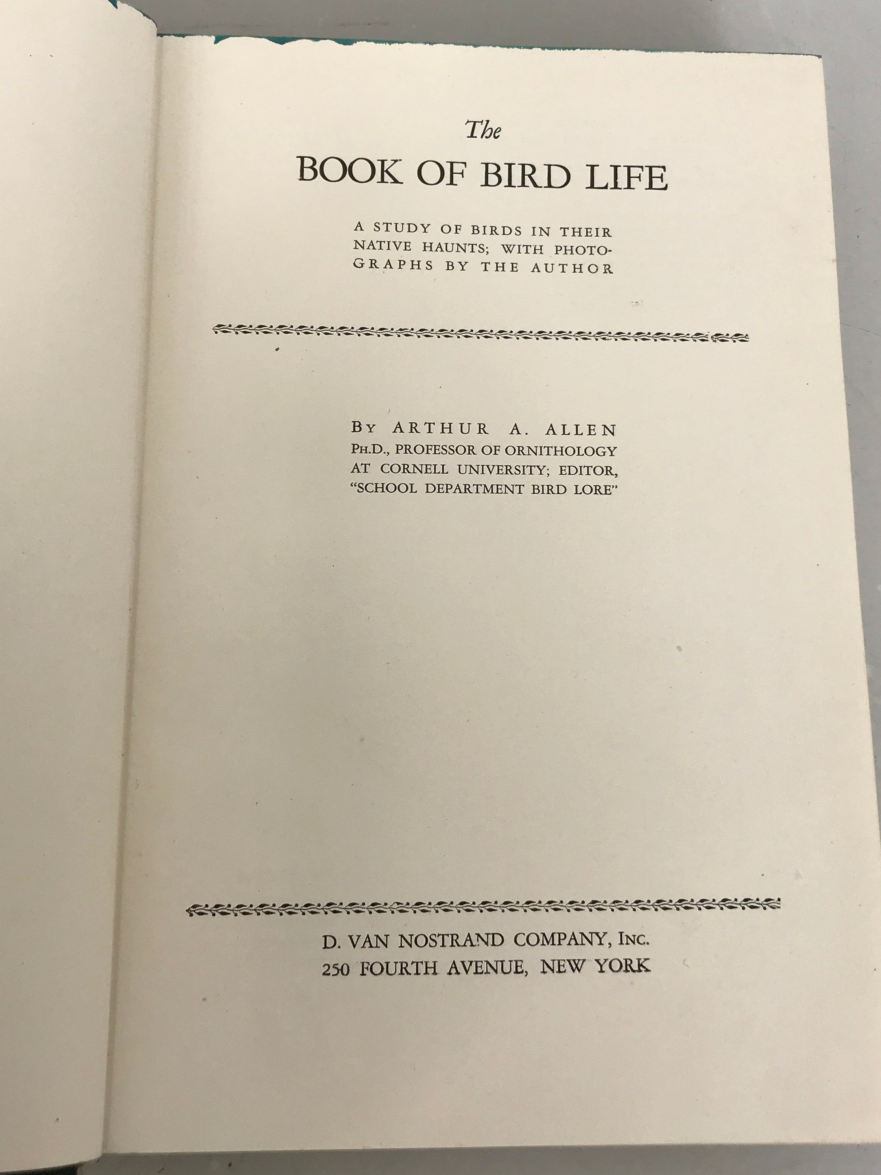 The Book of Bird Life by Arthur Allen 1946 HC