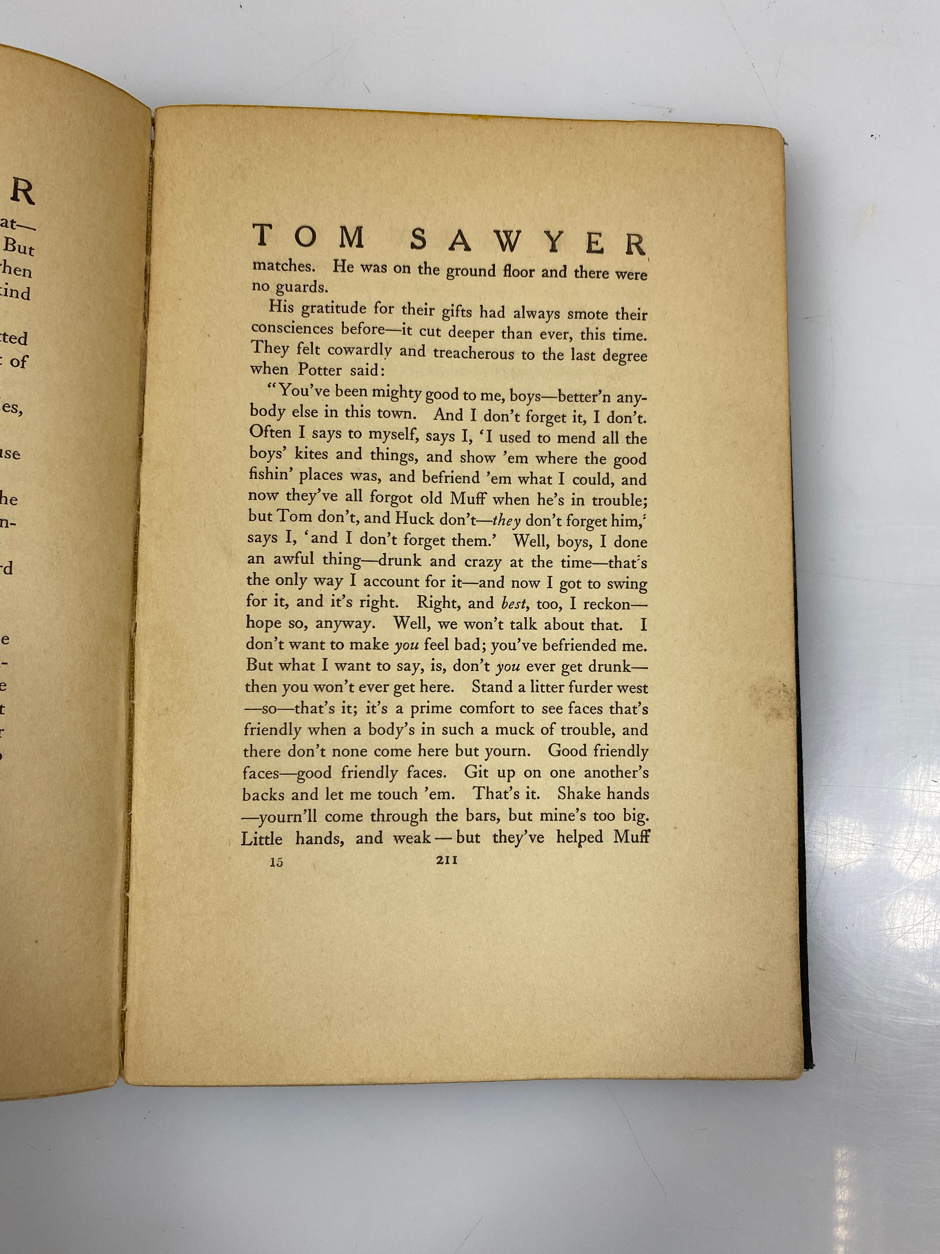 The Adventures of Tom Sawyer by Twain 1910 HC