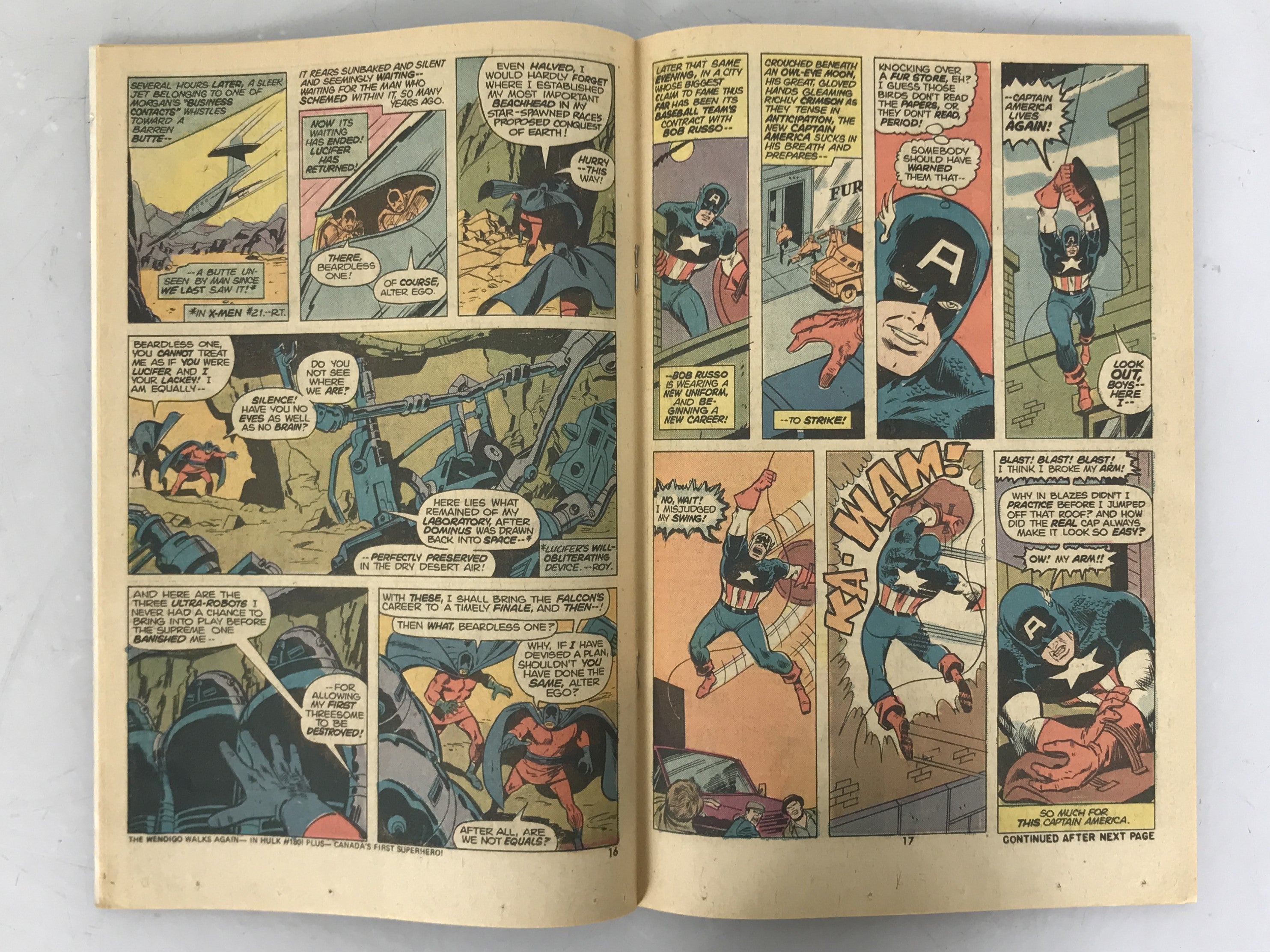 Captain America 174-181 1974