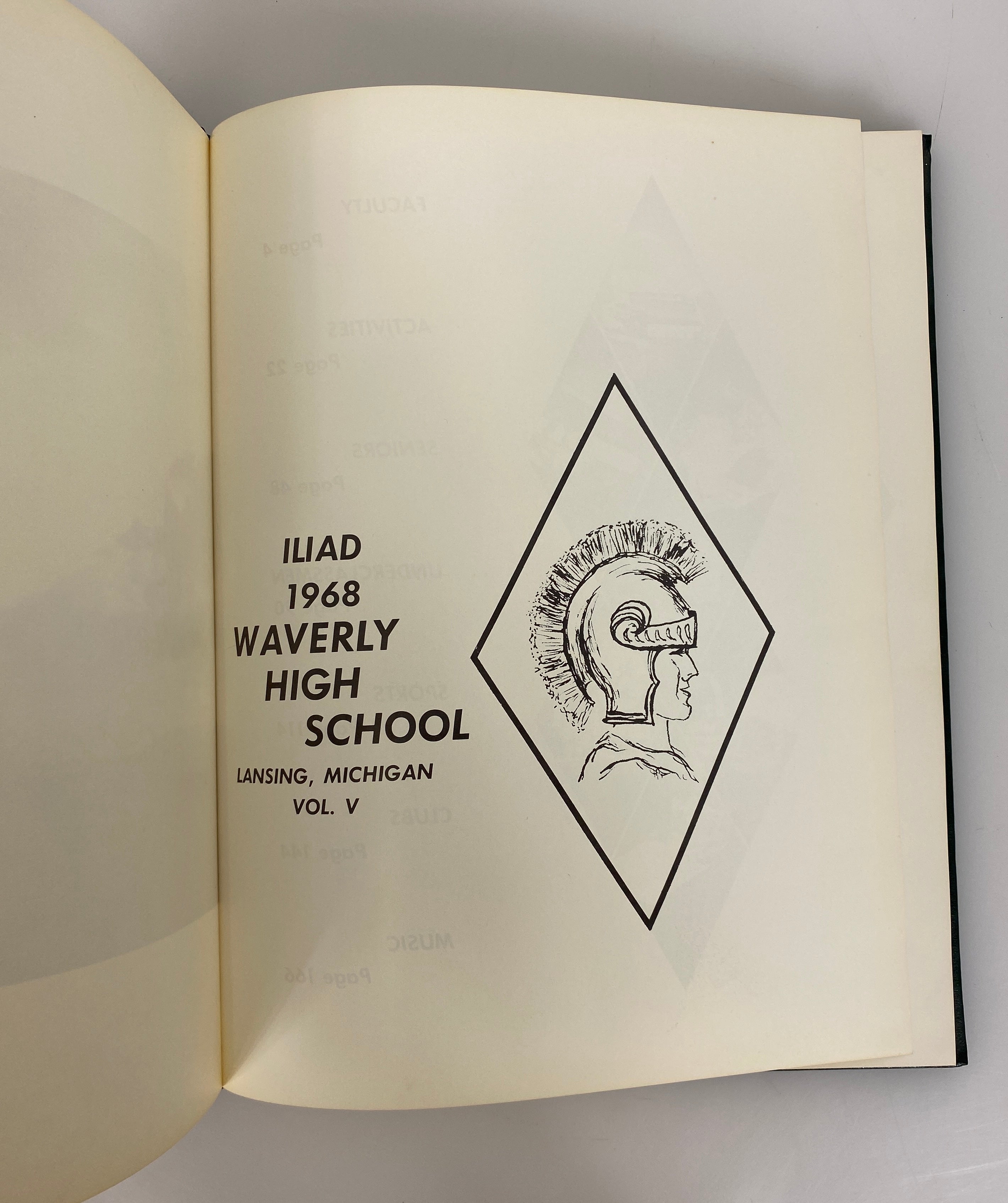 1968 Waverly High School "Iliad" Yearbook Lansing Michigan HC
