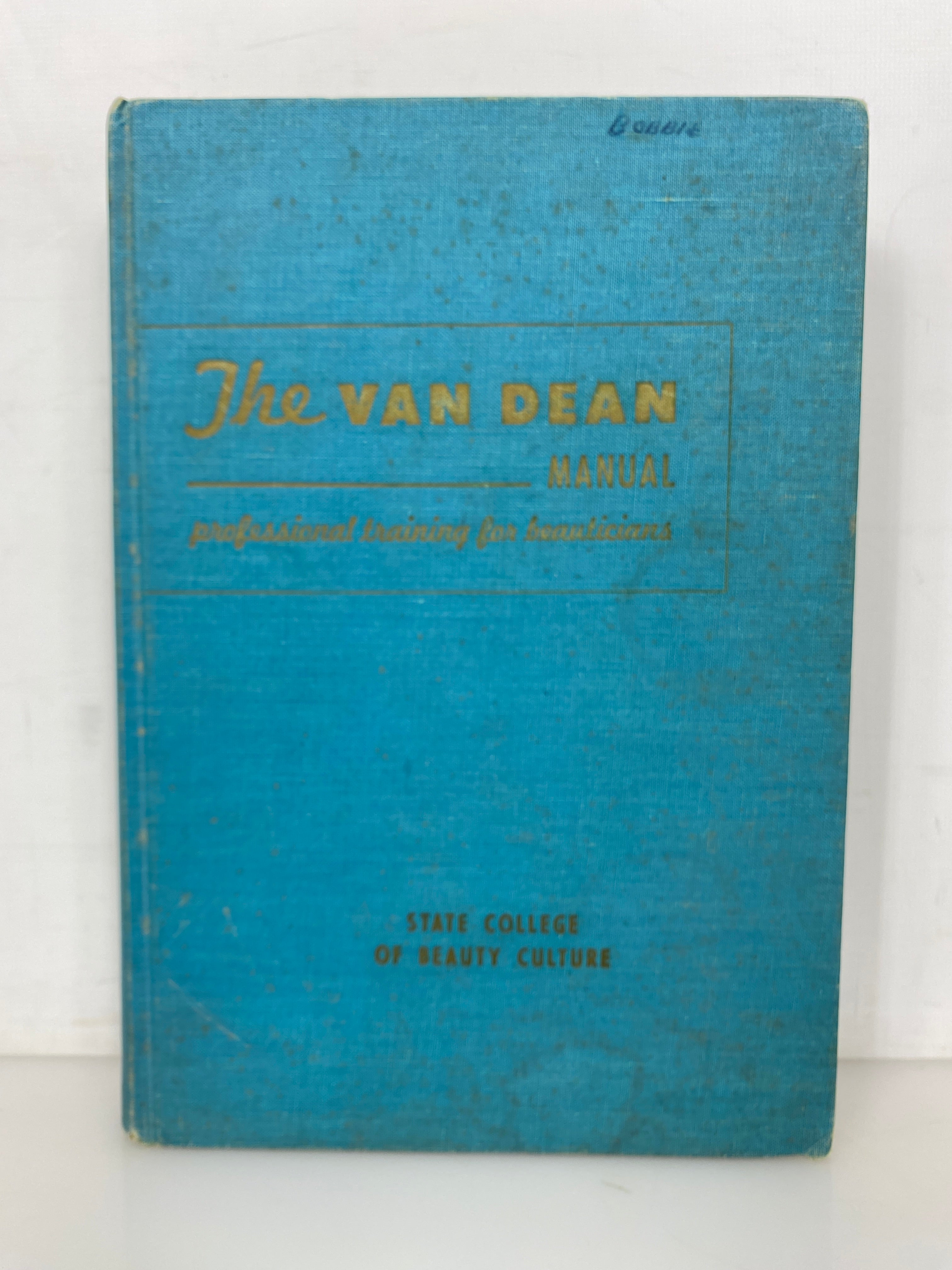 The Van Dean Manual Professional Training for Beauticians 1965 Vintage HC