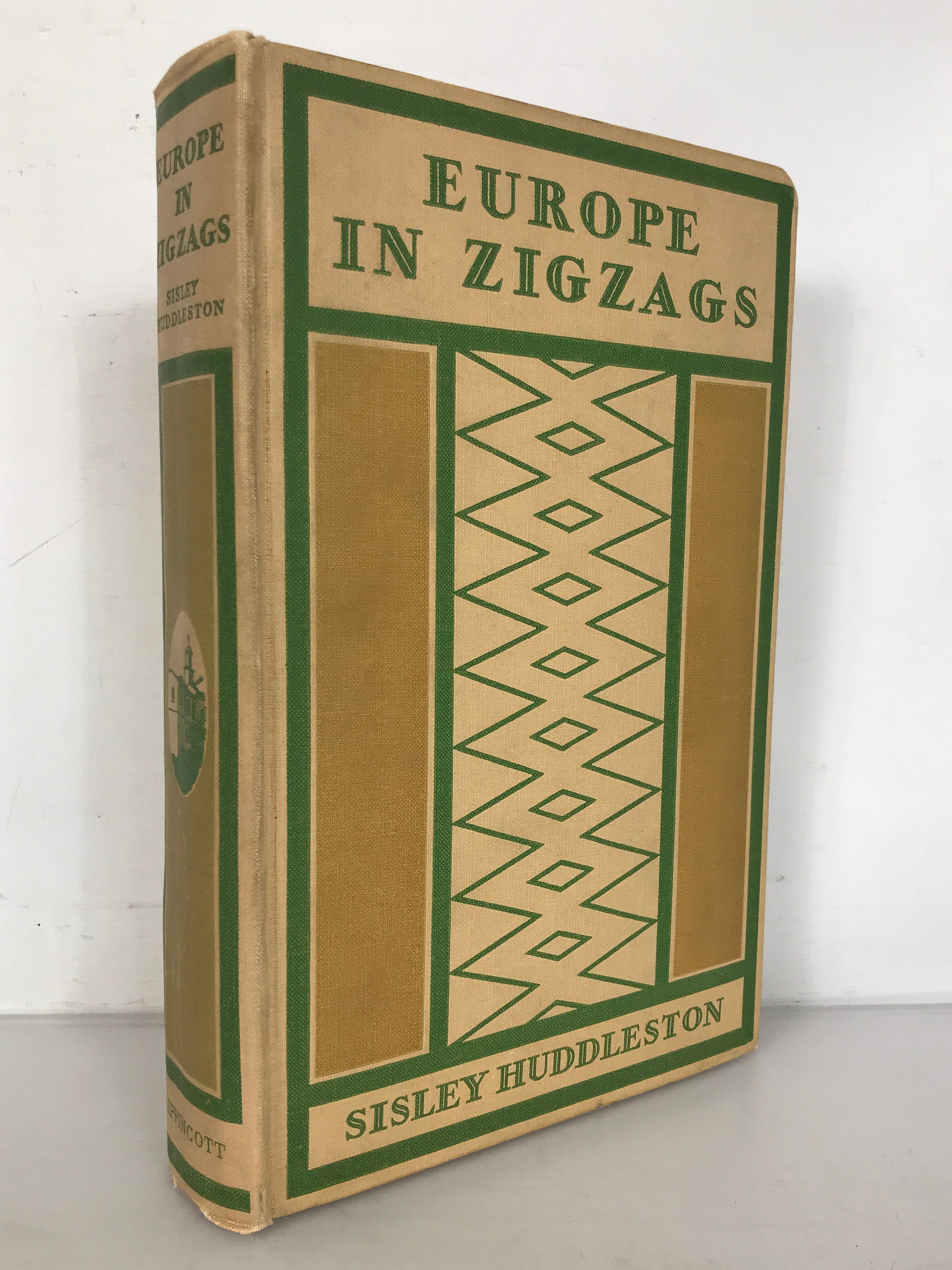 Europe in Zigzags by Sisley Huddleston (1929) Antique First Edition HC