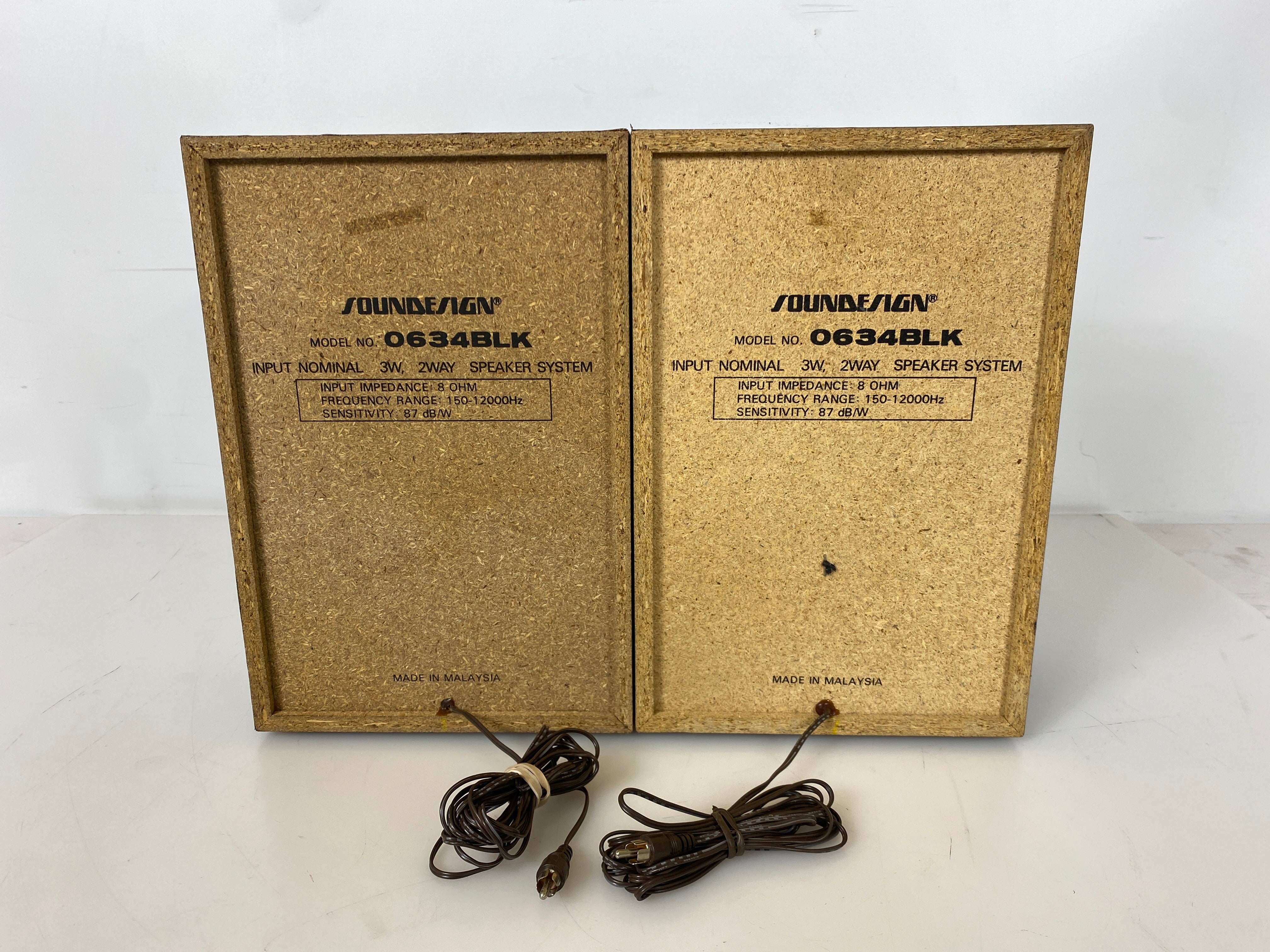 SounDesign 0634BLK 2-Way Stereo Speakers