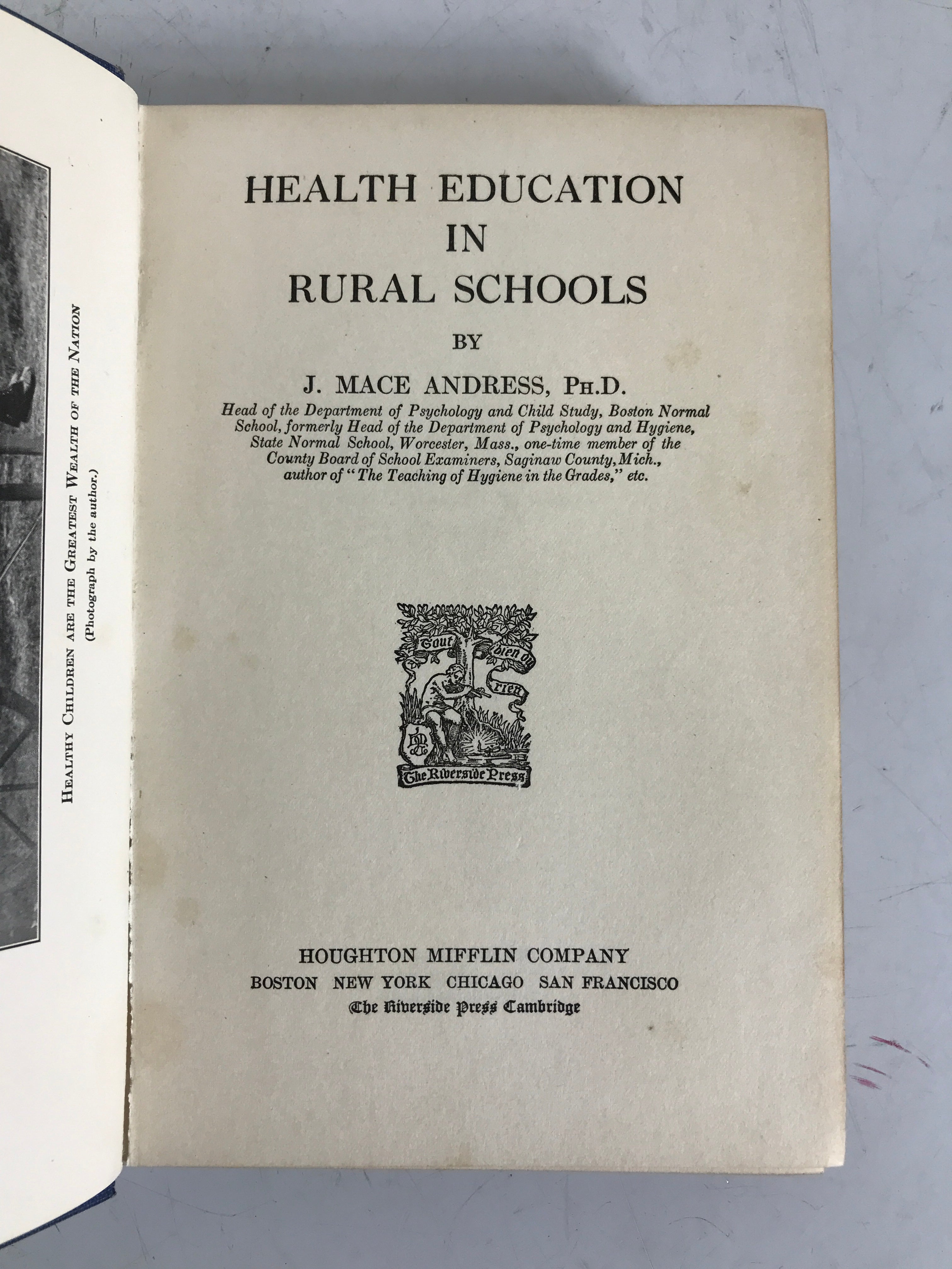 Health Education in Rural Schools by Andress 1919 Antique HC