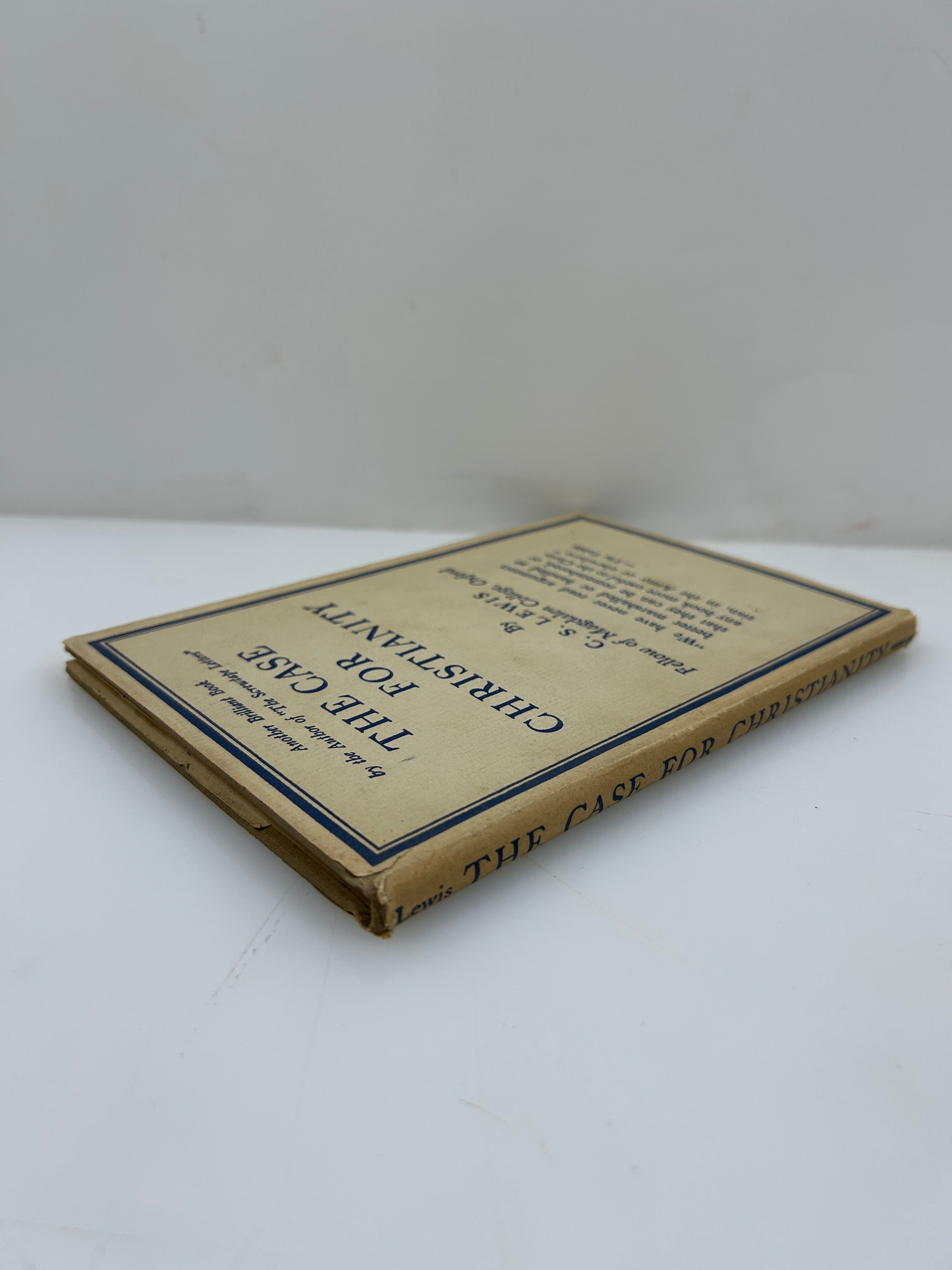 The Case for Christianity by C.S. Lewis Macmillan 1947 HCDJ