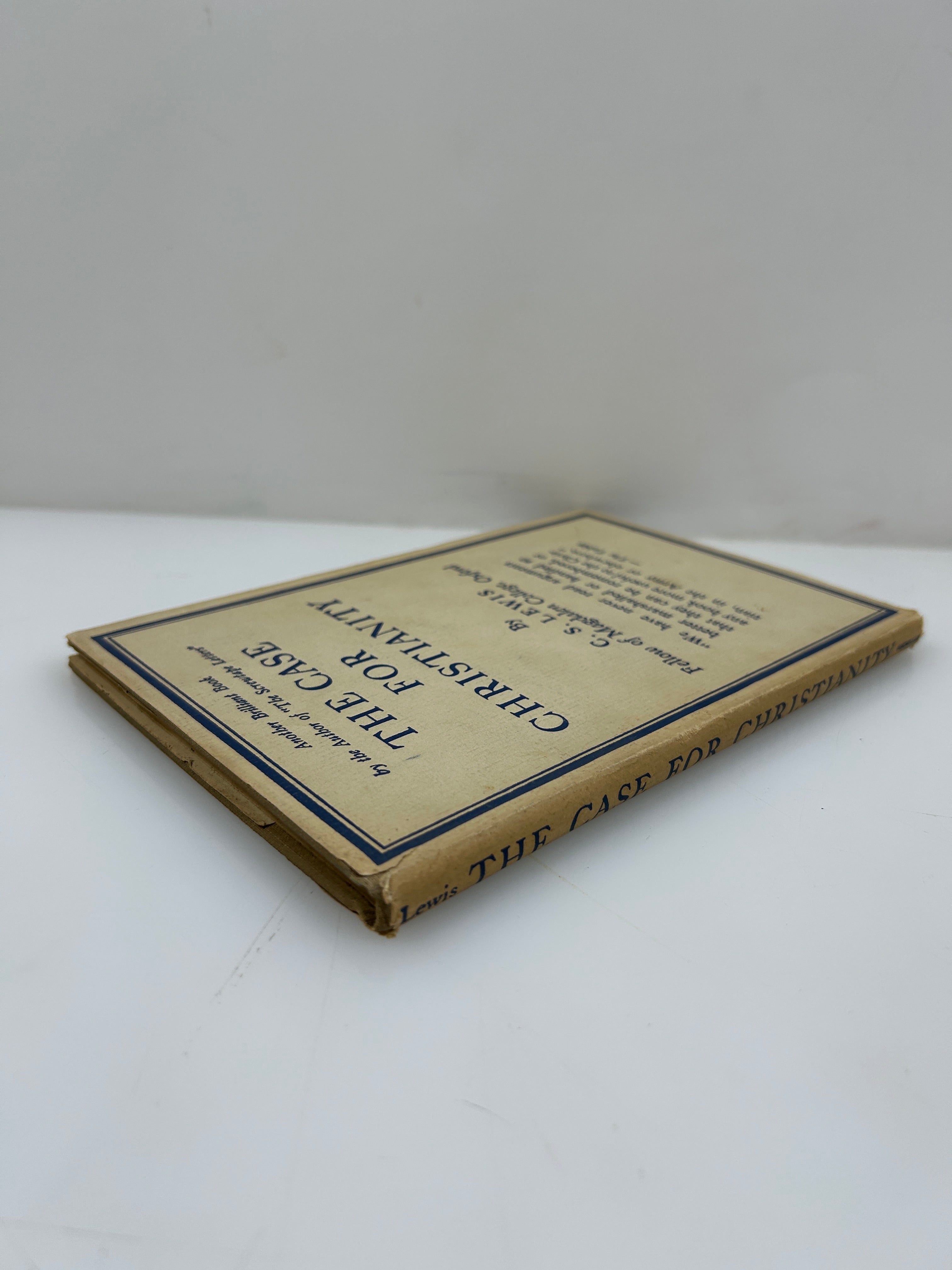 The Case for Christianity by C.S. Lewis Macmillan 1947 HCDJ