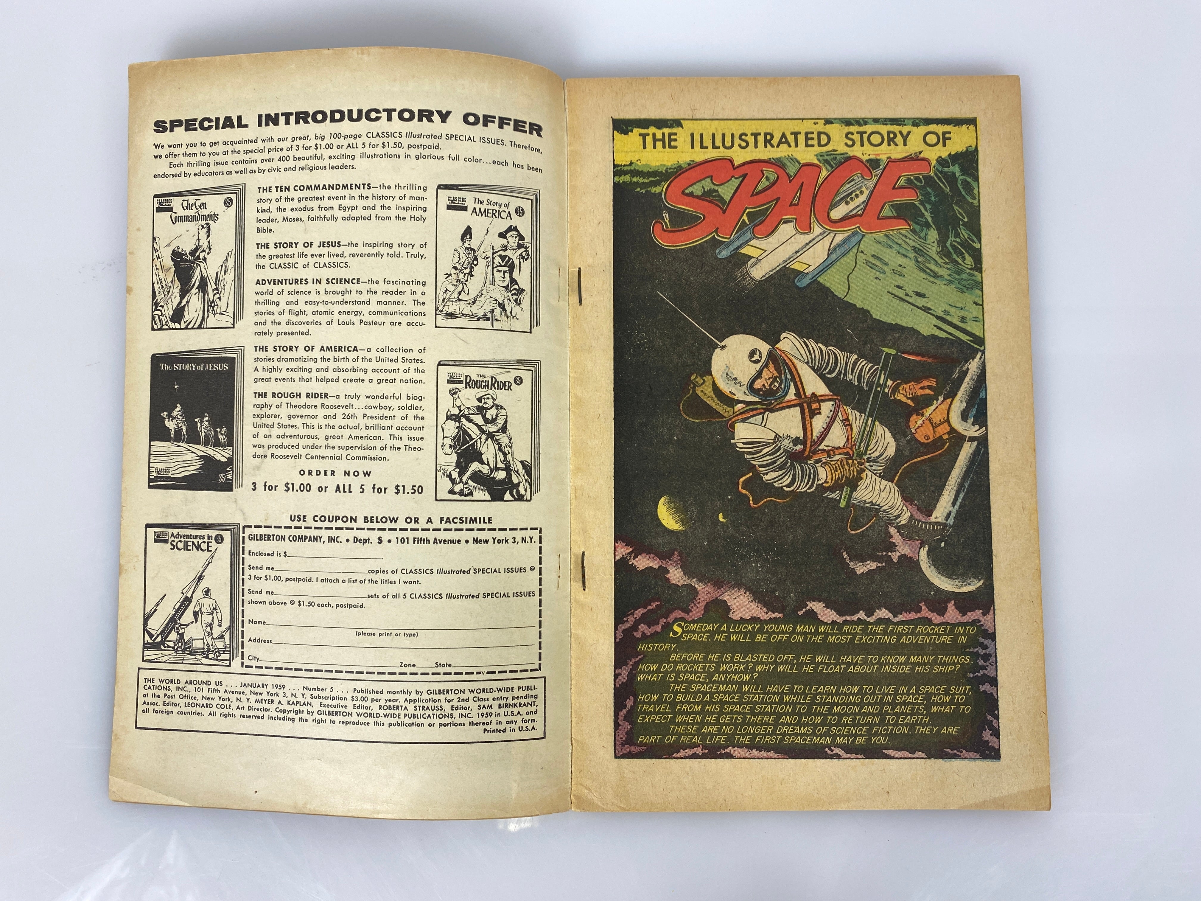 World Around Us: Space Number 5 1959 Classics Illustrated