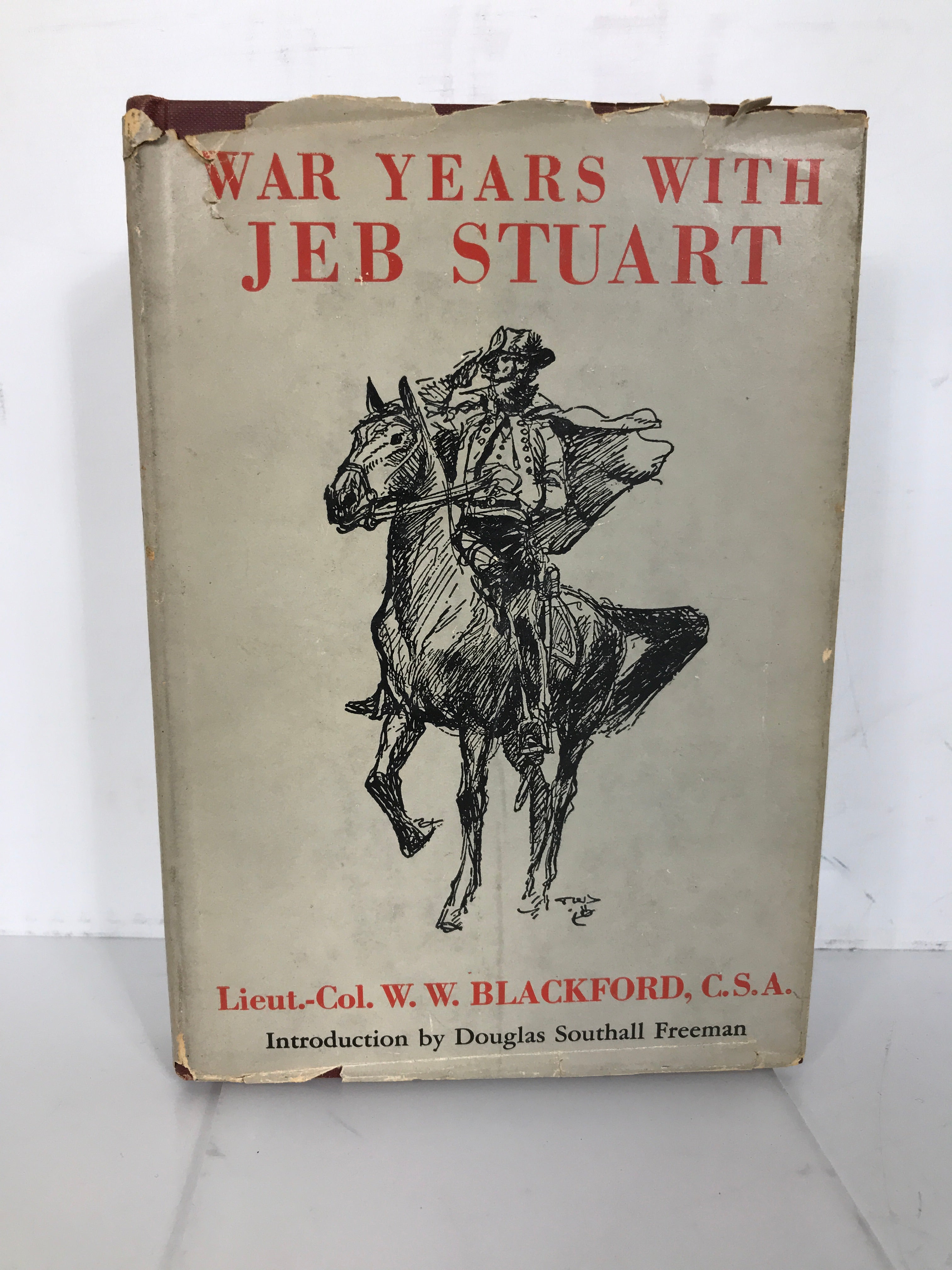 War Years With Jeb Stuart  Lt-Col W.W. Blackford 1945 Vintage HC DJ