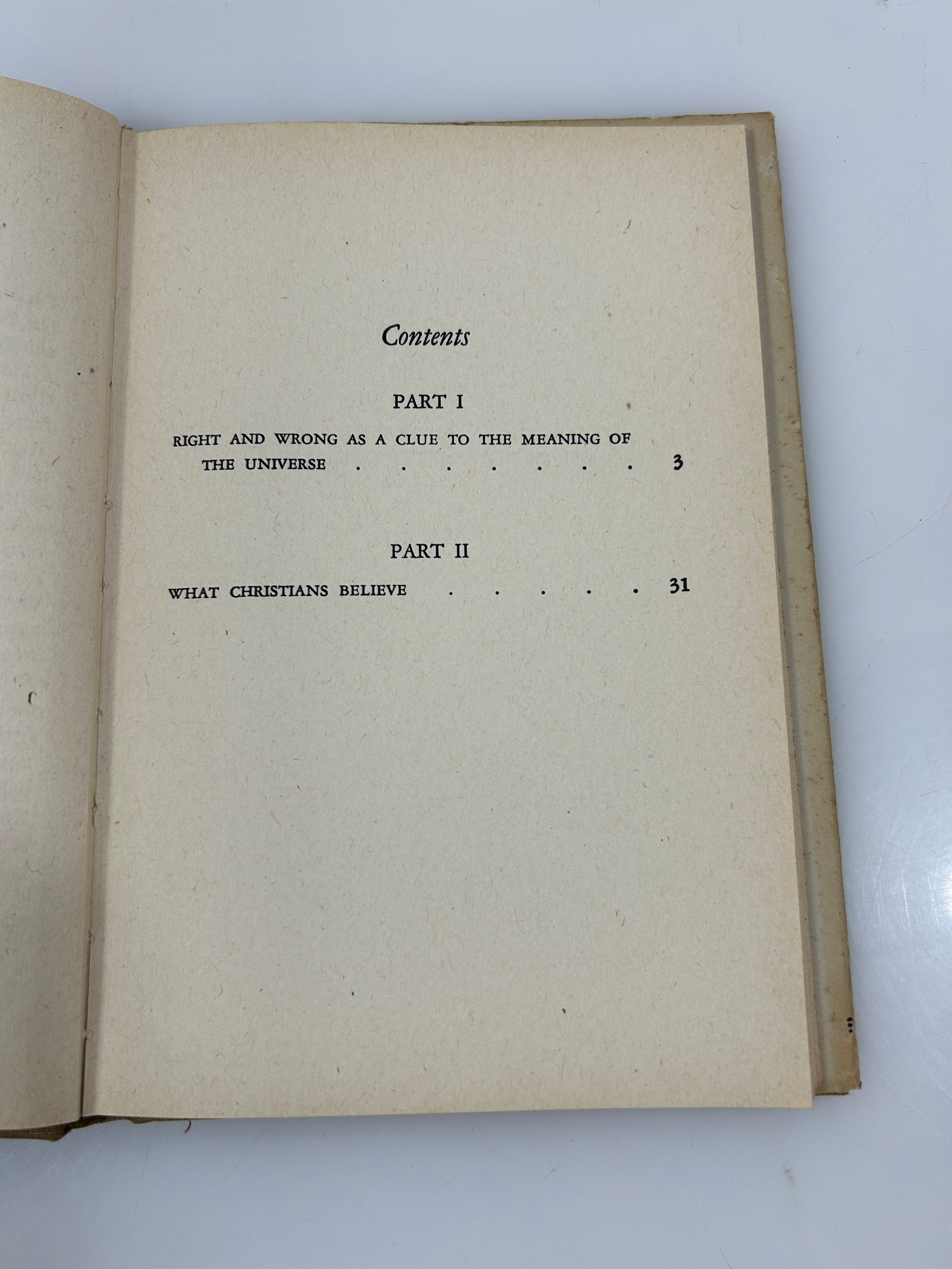 The Case for Christianity by C.S. Lewis Macmillan 1947 HCDJ