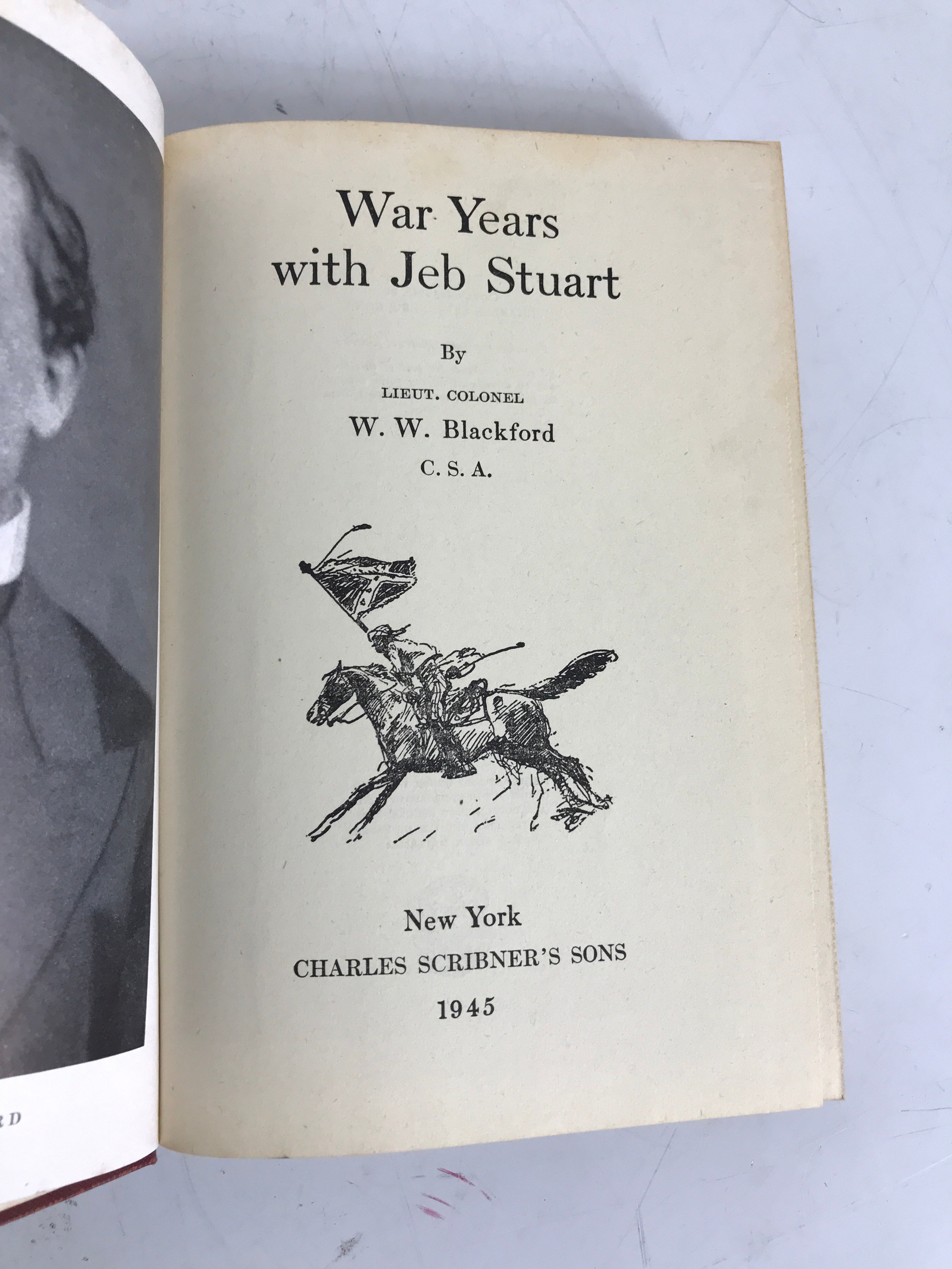 War Years With Jeb Stuart  Lt-Col W.W. Blackford 1945 Vintage HC DJ