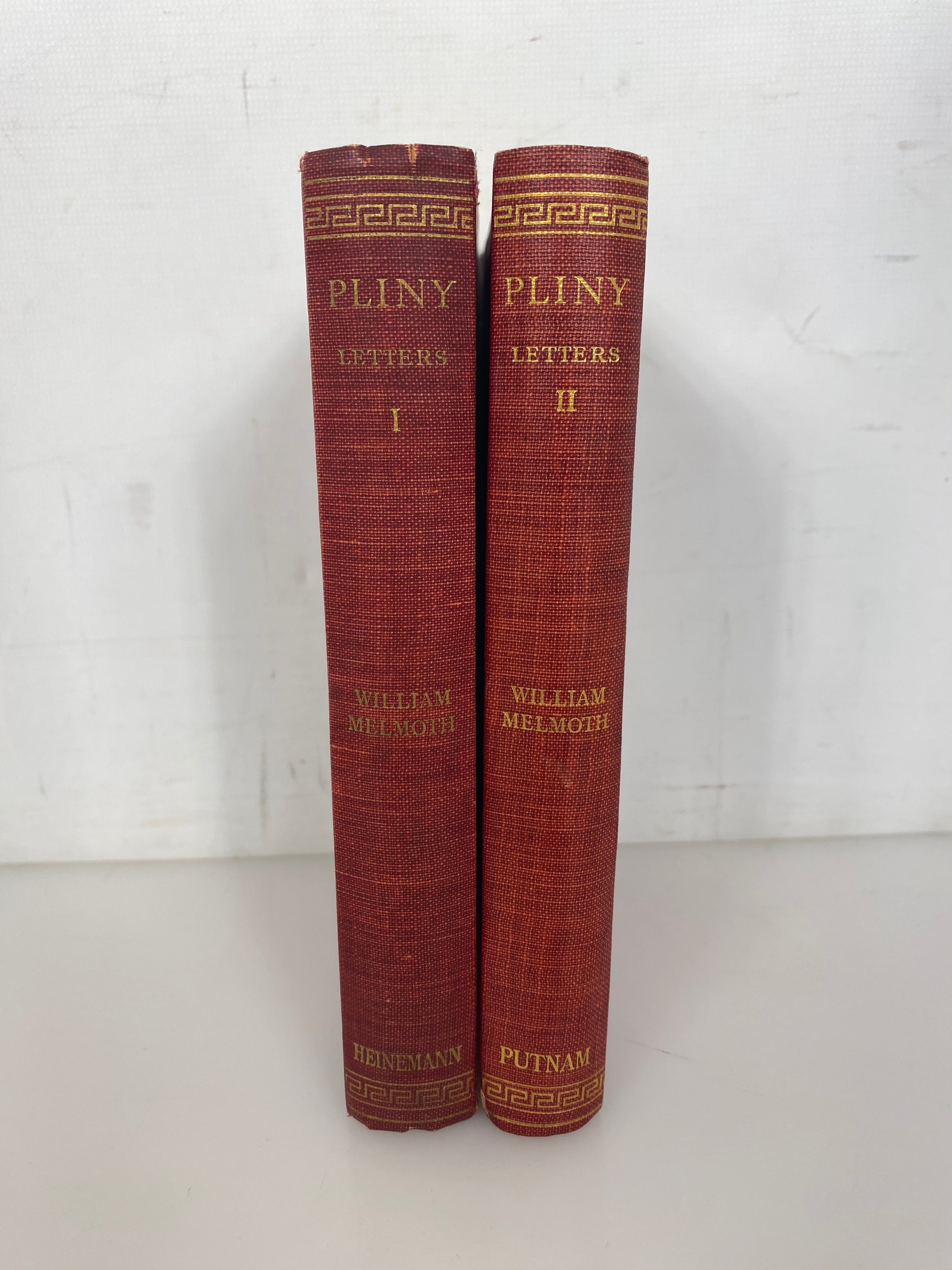 2 Volume Set Pliny Letters by Melmoth Loeb Classical Library 1923-24 HC