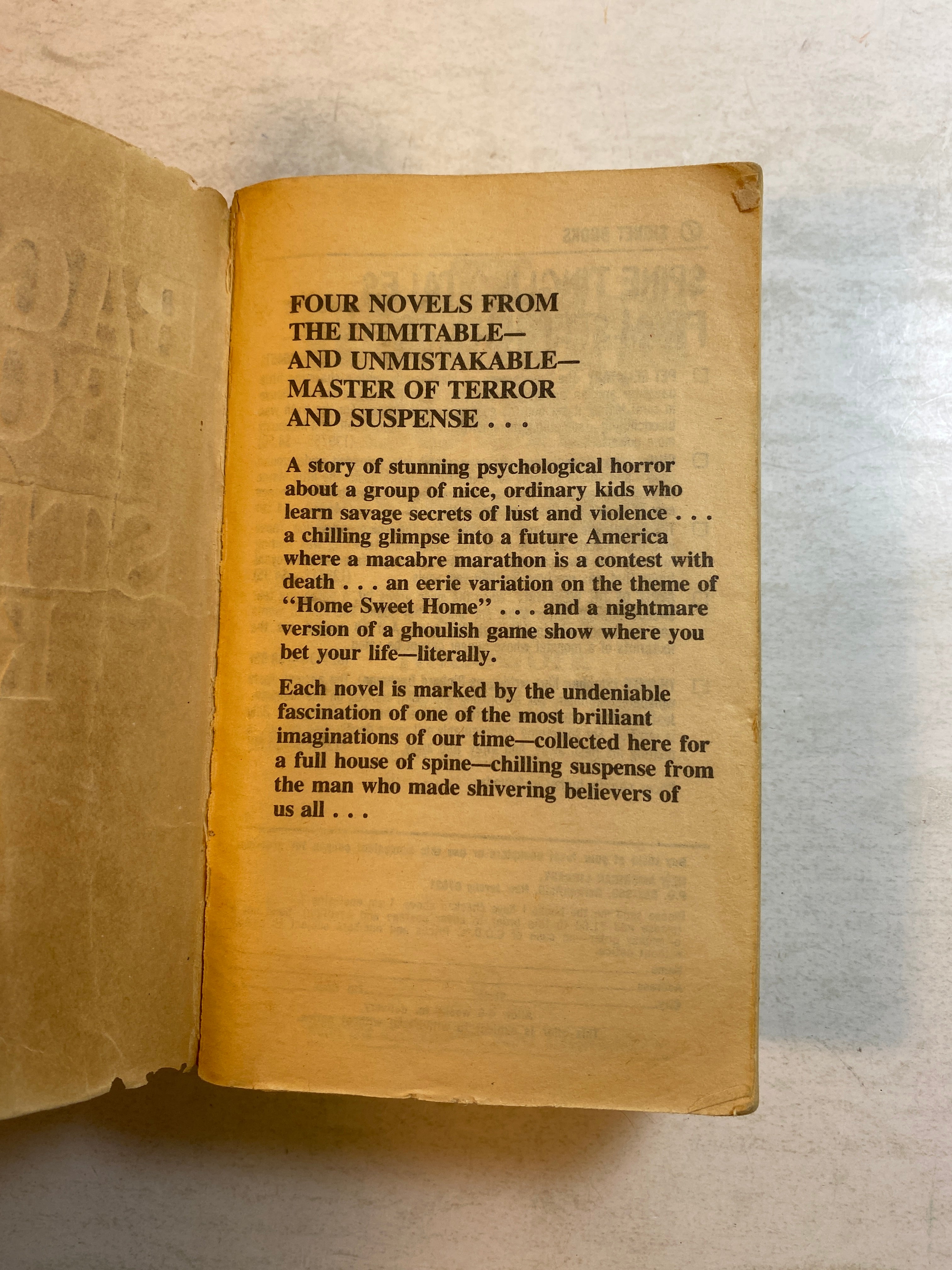 Bachman Books paperback Stephen King 1986