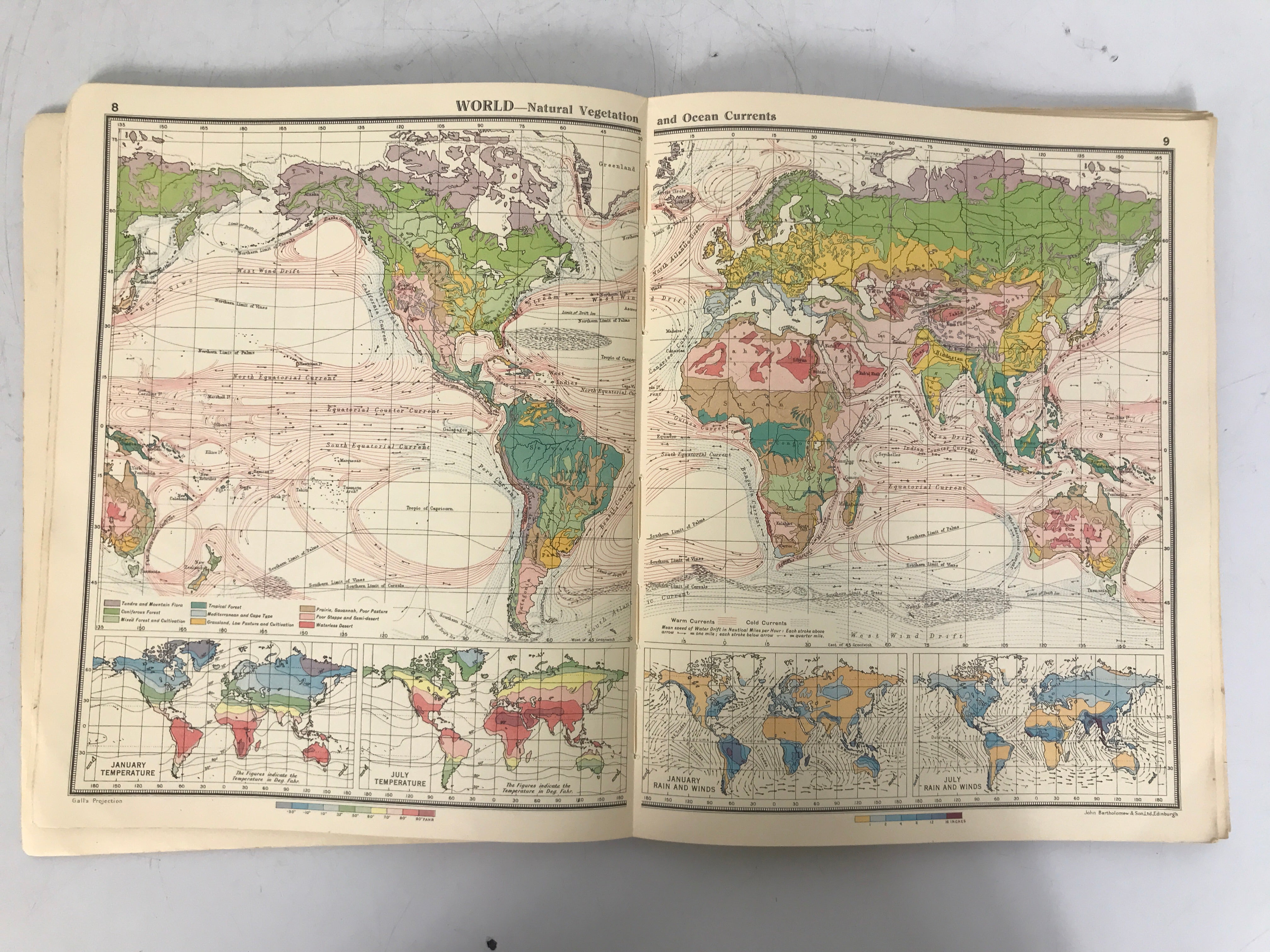 Lot of 3 Vintage SC Atlases 1953-1964 India & Pakistan/Comparative World