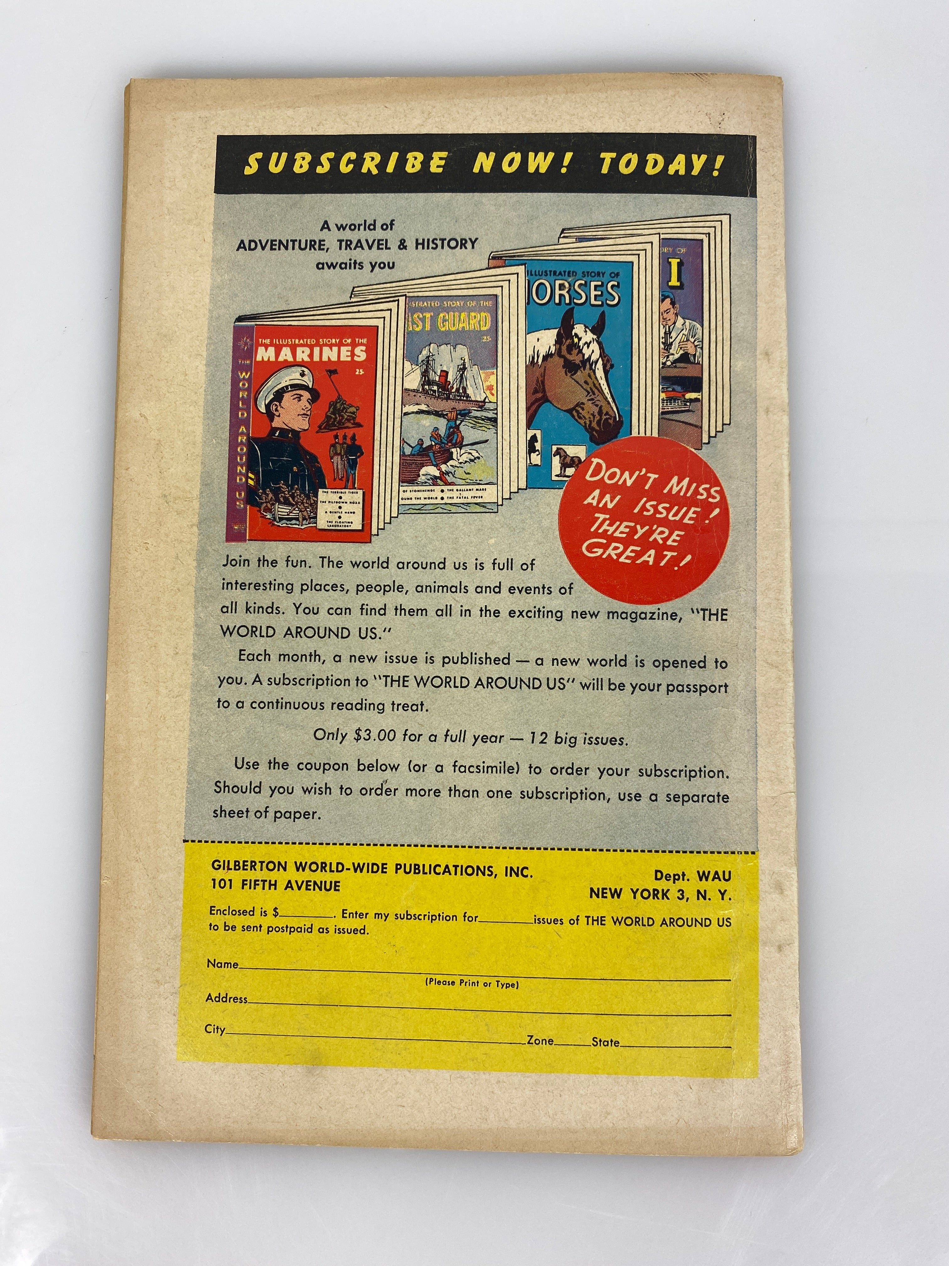 World Around Us: Undersea Adventures Number 30 1961 Classics Illustrated