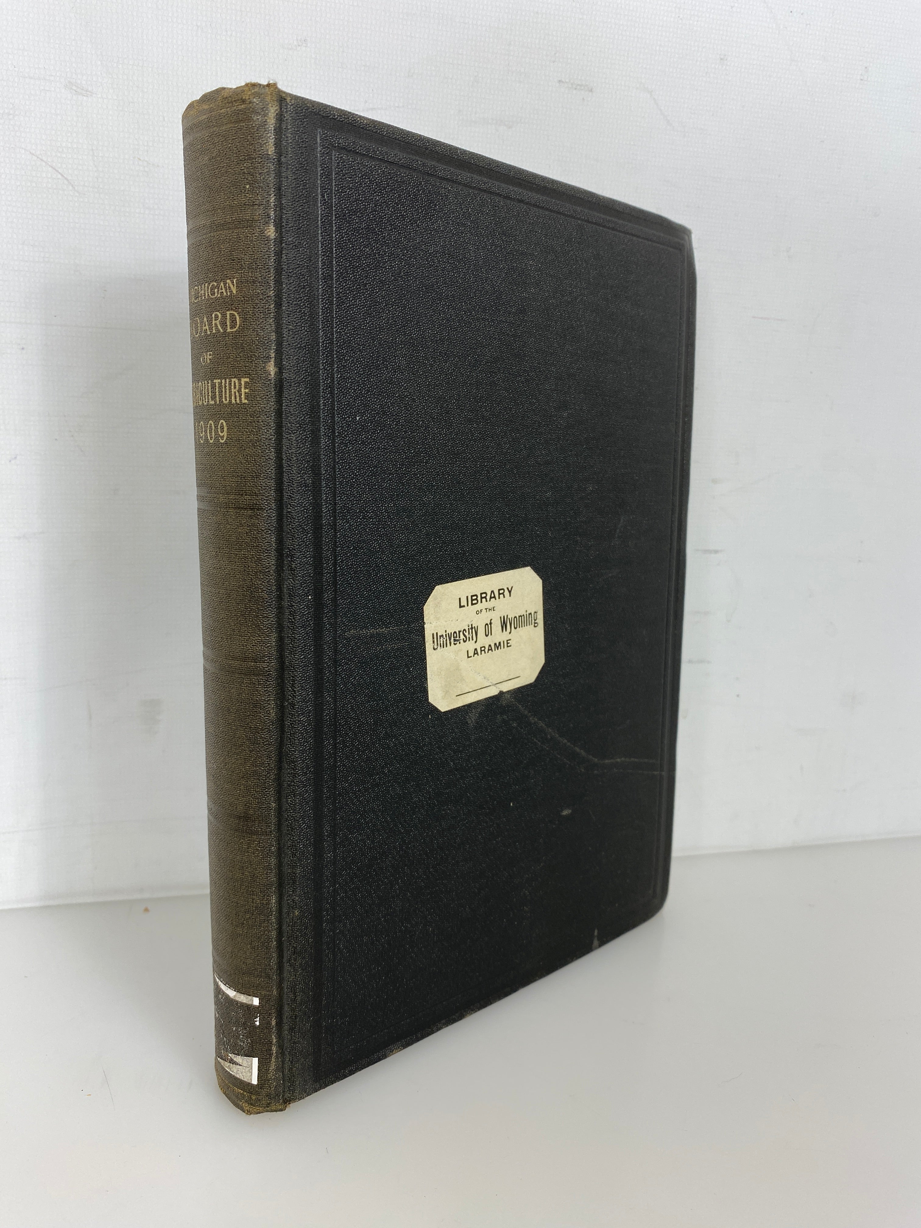 State of Michigan Board of Agriculture Report 1909 Antique Ex-Library HC