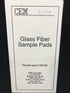 CEM Glass Fiber Square Sample Pads 10cm 200 Count Box 200150