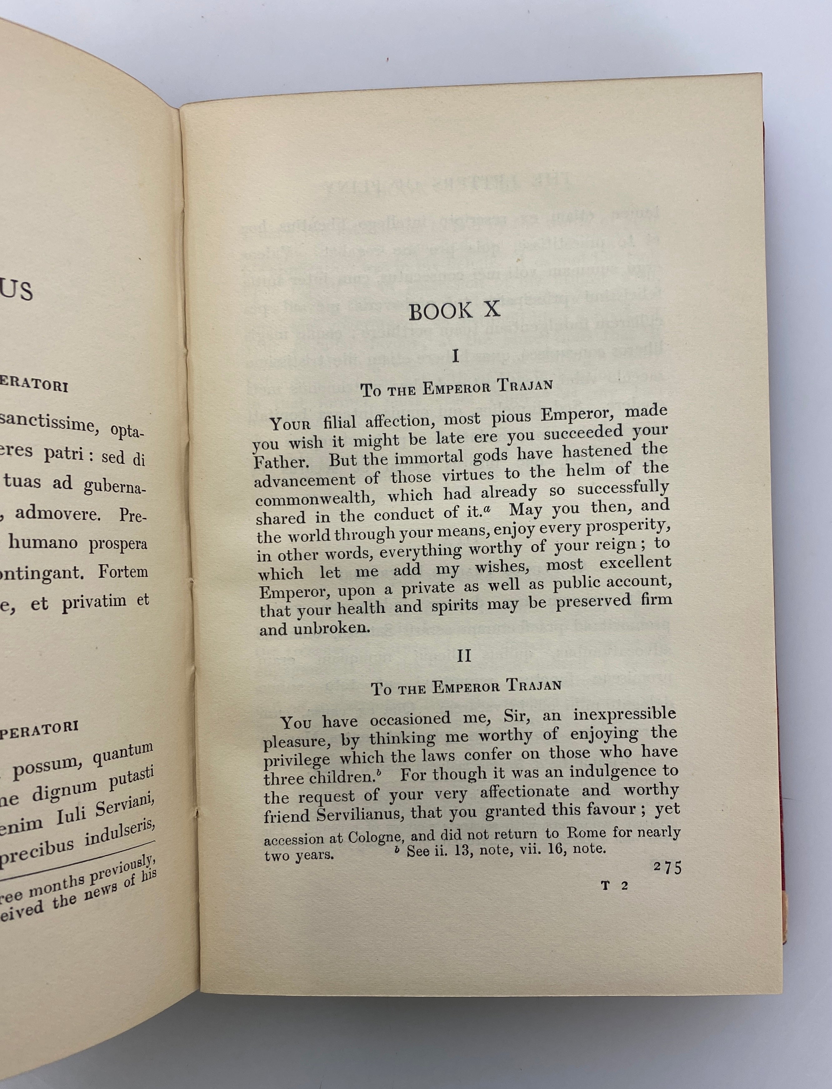 2 Volume Set Pliny Letters by Melmoth Loeb Classical Library 1923-24 HC