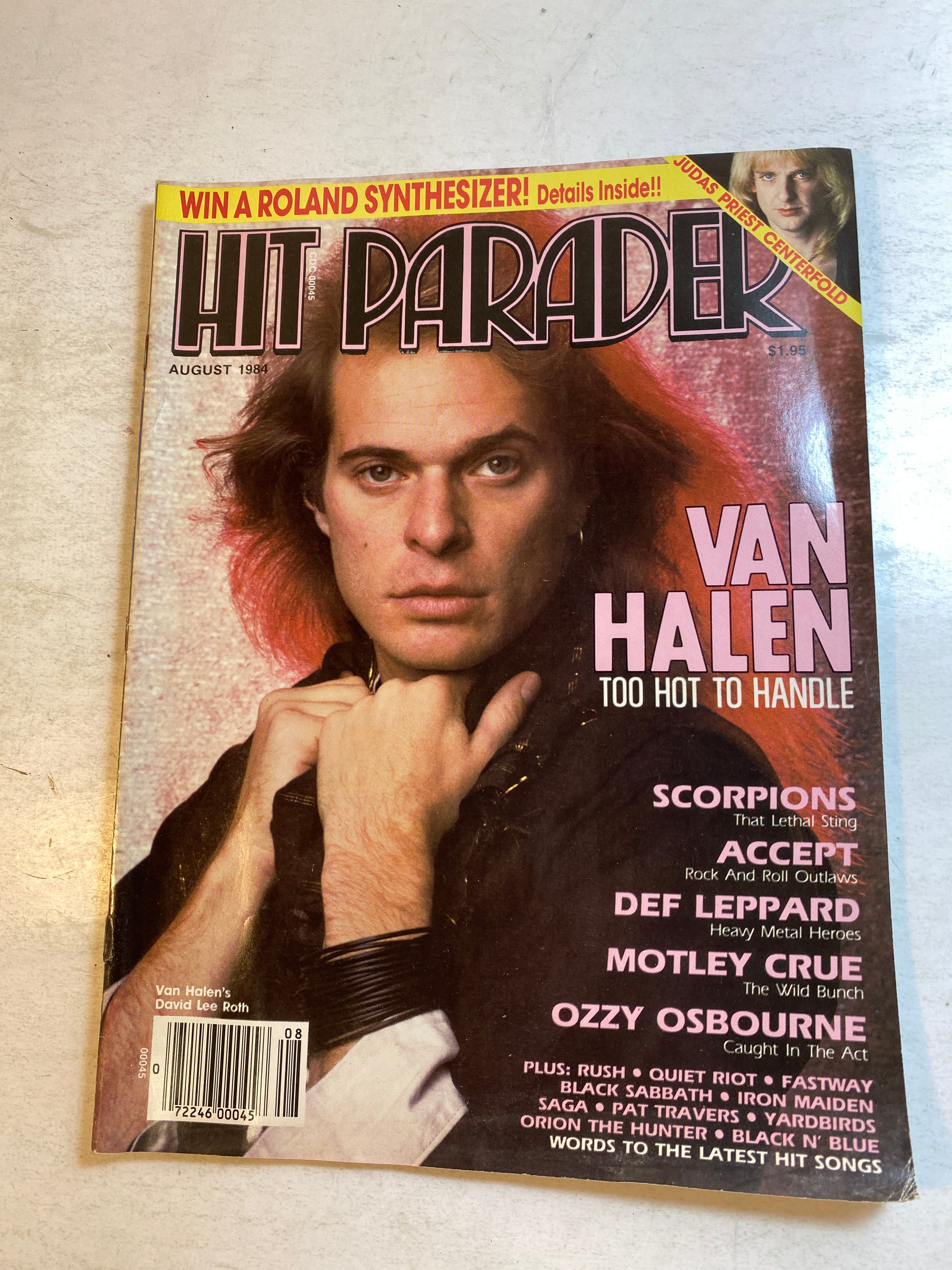 Hit Parader Magazine August 1984 Van Halen