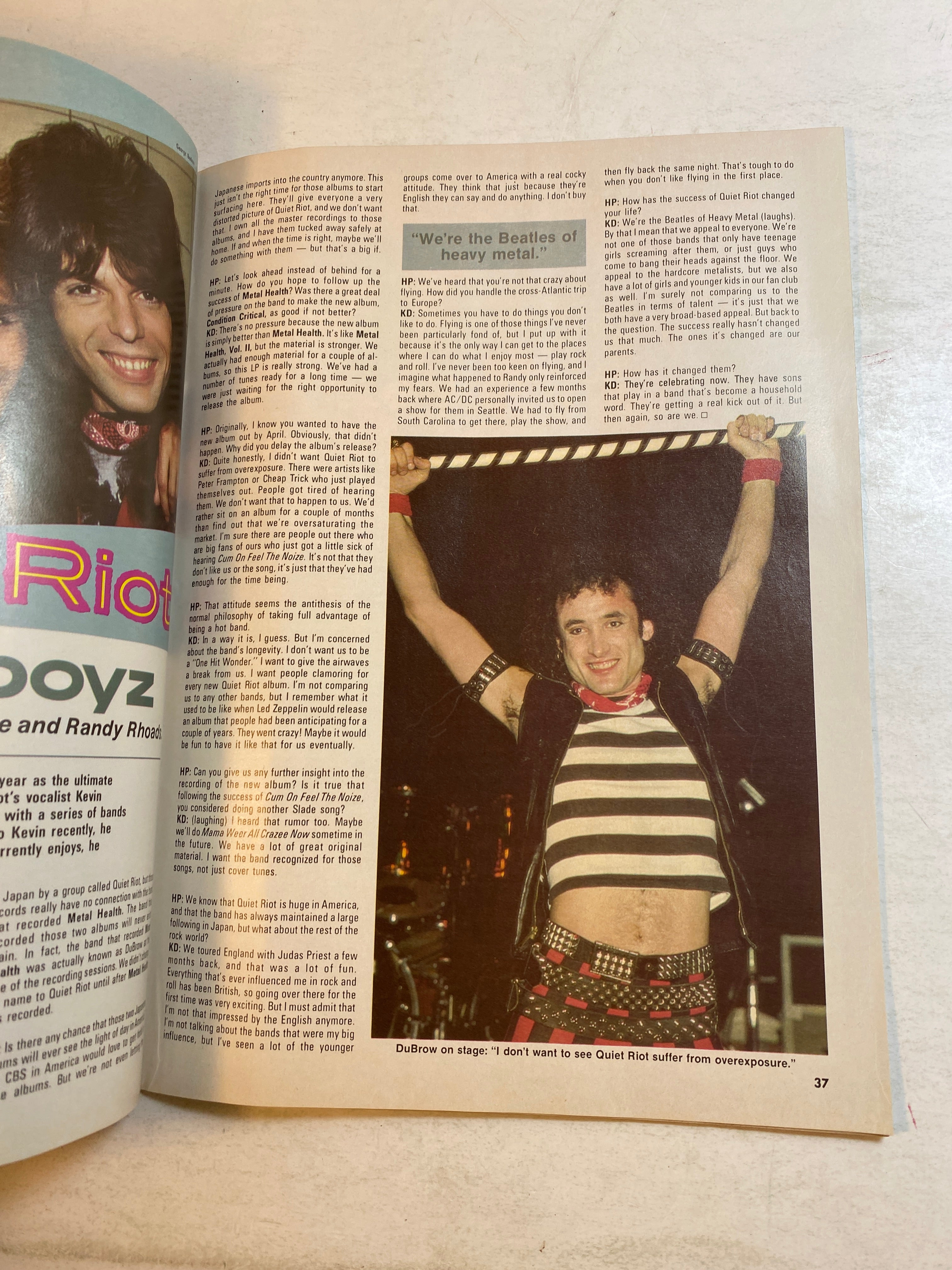 Hit Parader Magazine August 1984 Van Halen