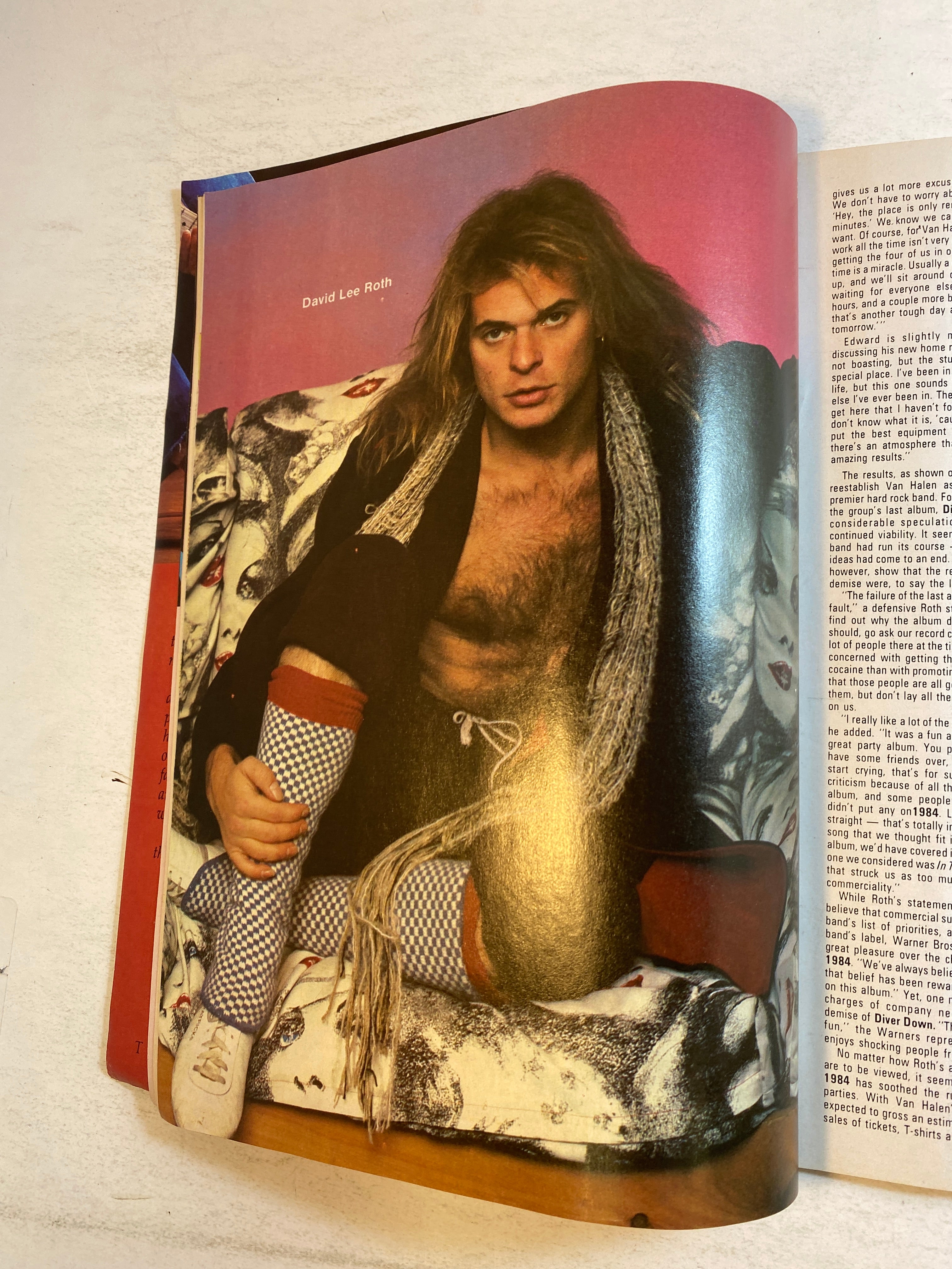 Hit Parader Magazine August 1984 Van Halen