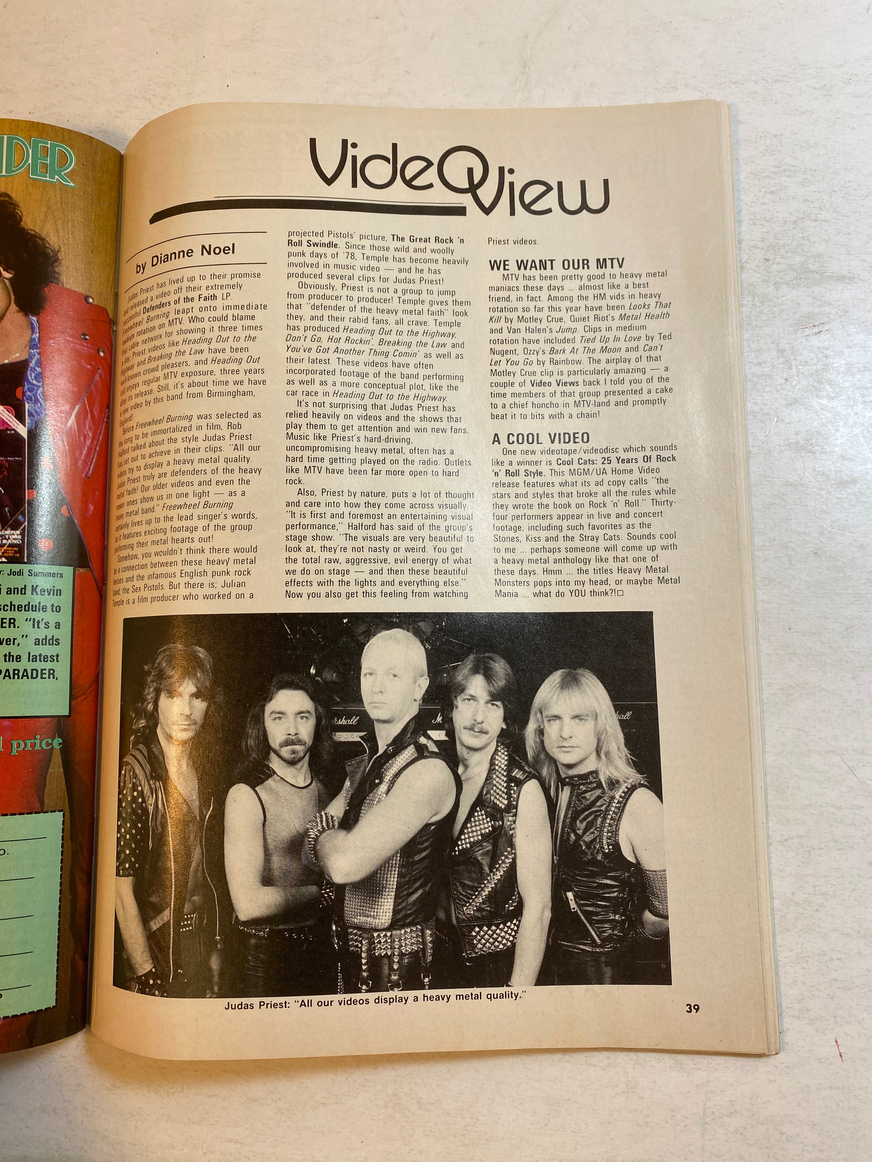 Hit Parader Magazine August 1984 Van Halen